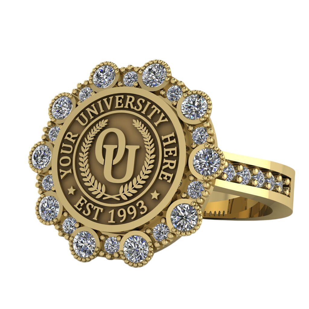 Belgi | Channel Core Band Custom Collage Ring