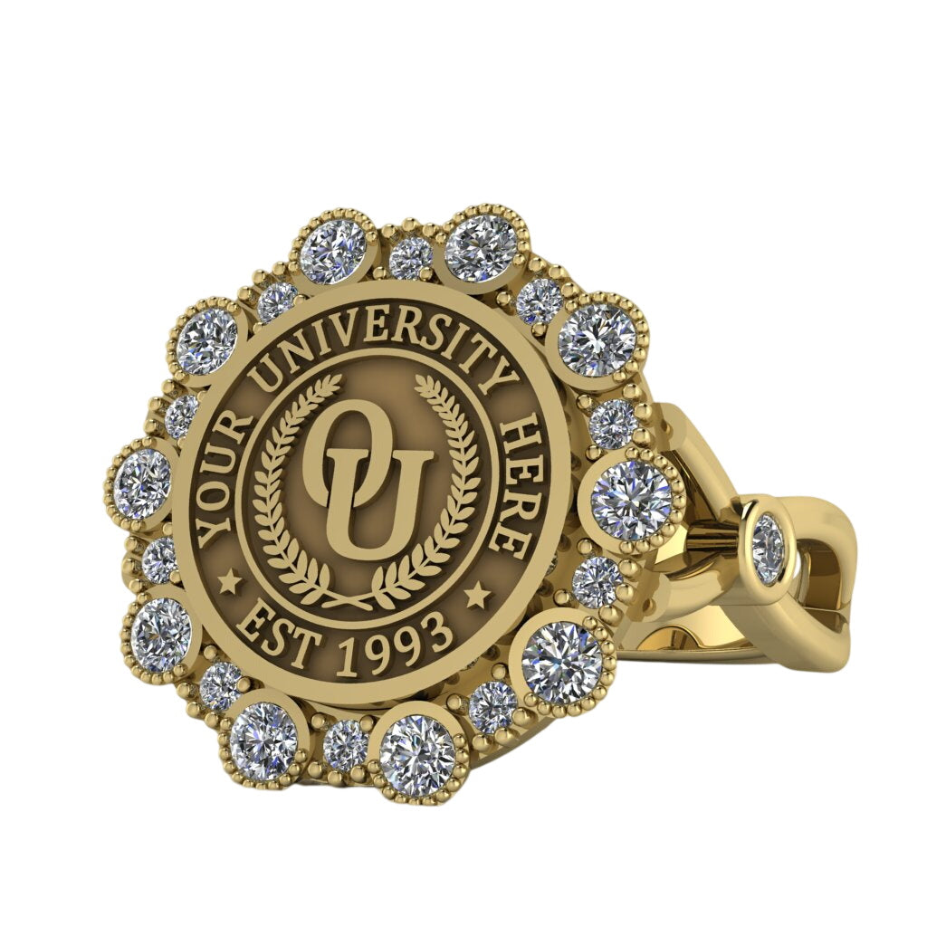 Belgi | Infinity Bezel Band Custom Collage Ring