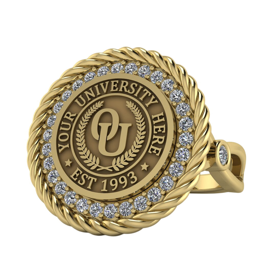 Arrecerat | Infinity Bezel Band Custom Collage Ring