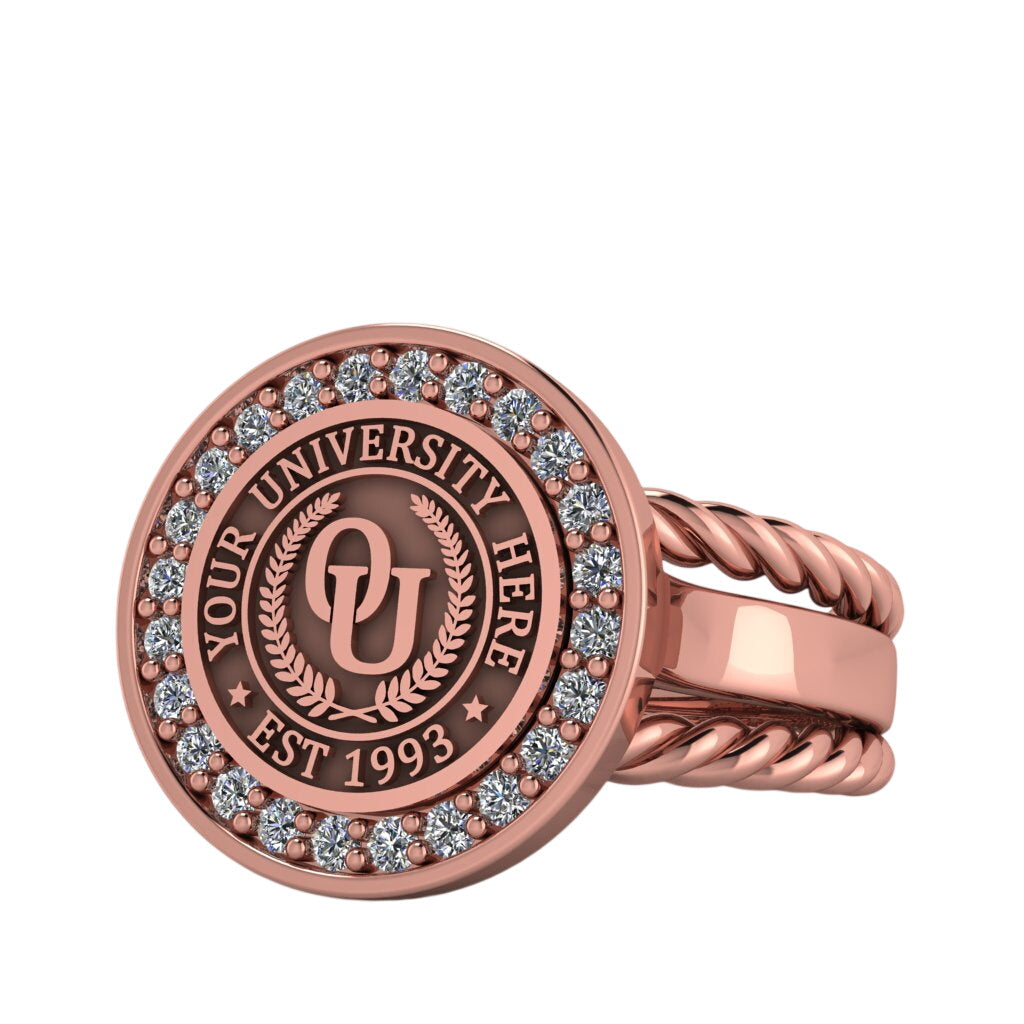 Agonisch | Rope Edge Band Custom Collage Ring