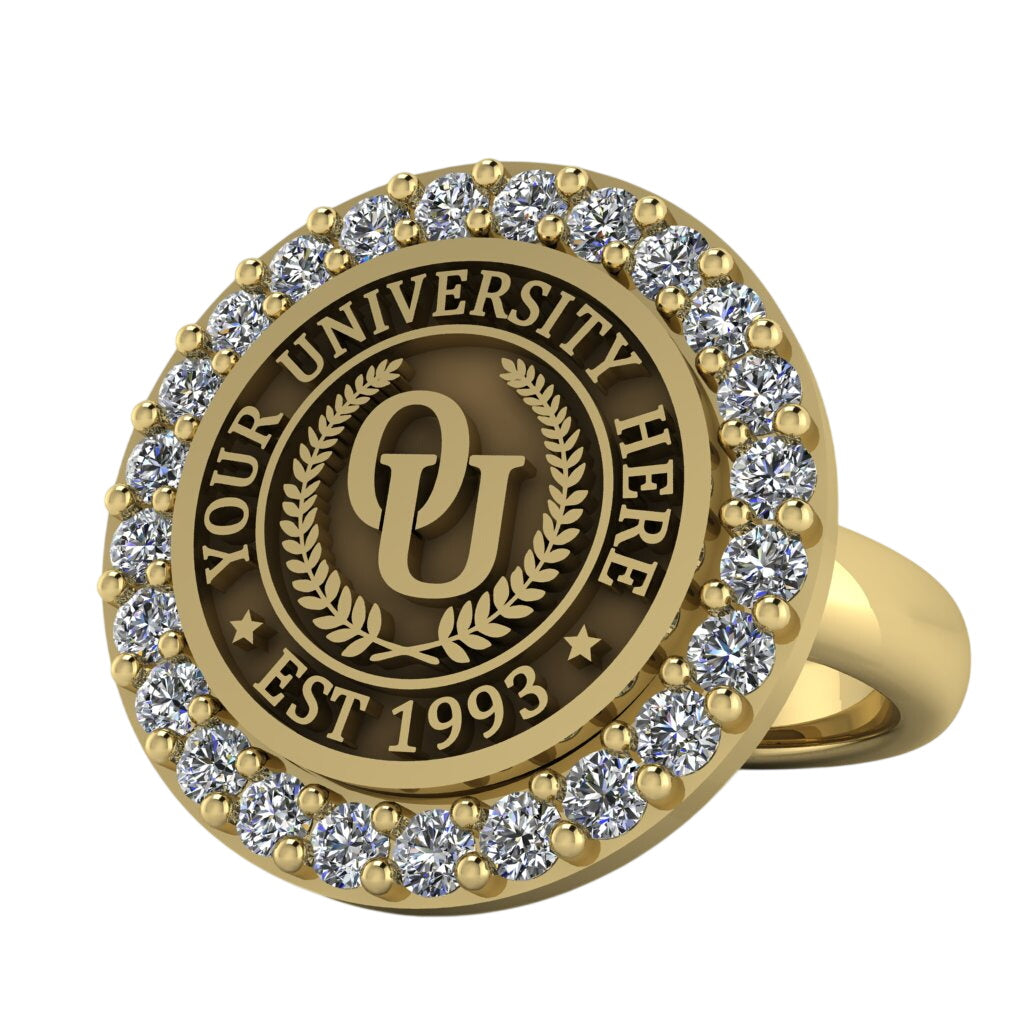 Circum | Classic Dome Band Custom Collage Ring