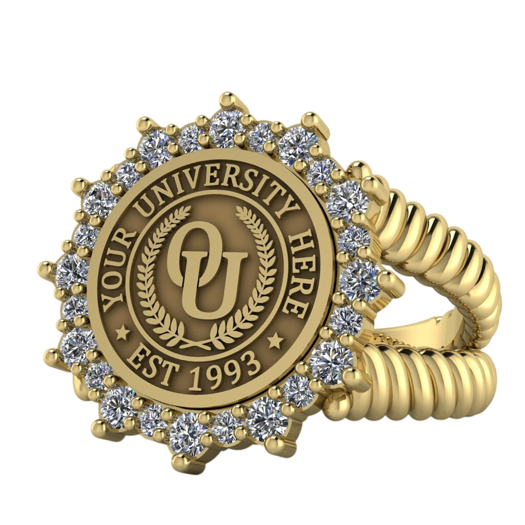 Attraente | V-Rope Band Custom Collage Ring