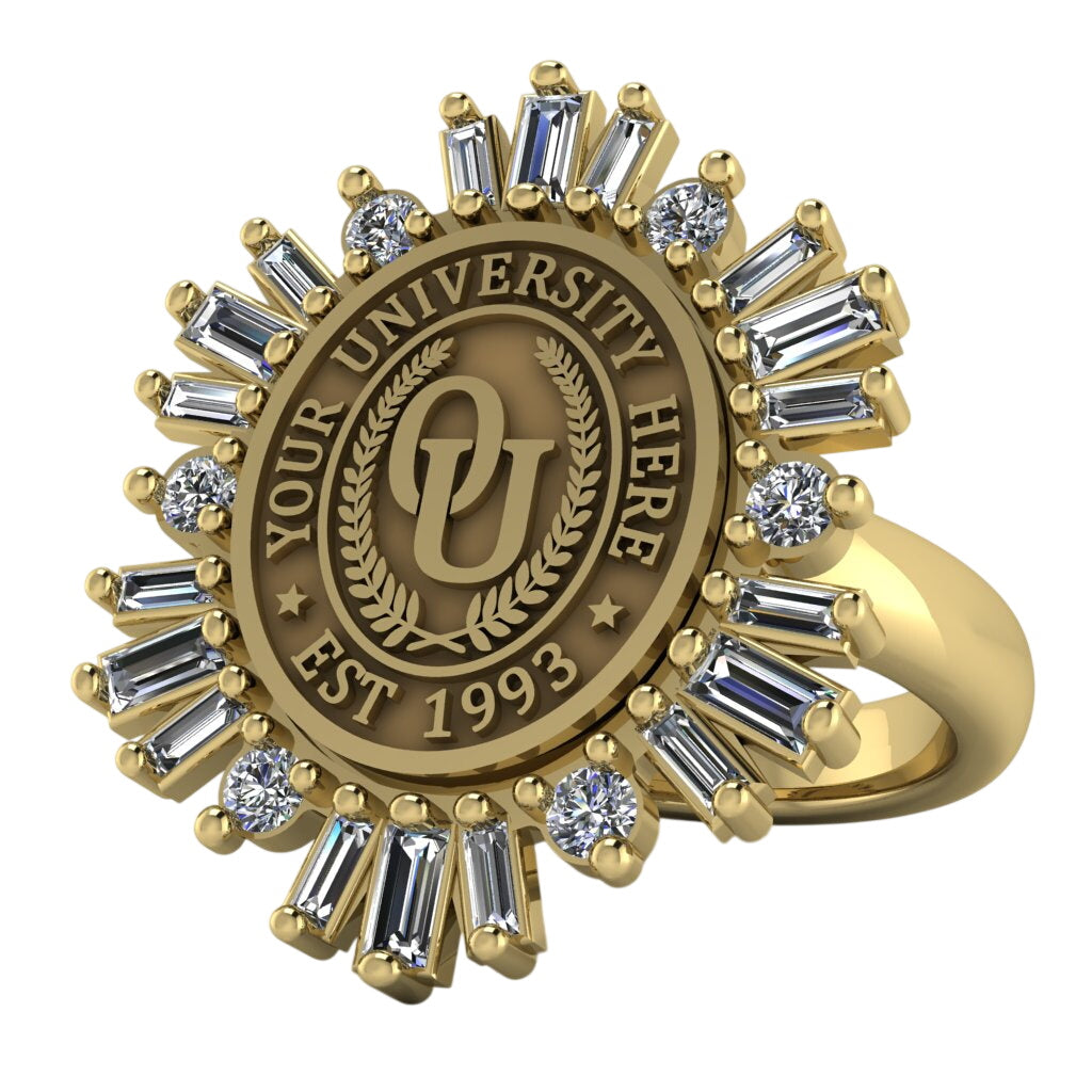 Tramontana Oval | Classic Dome Band Custom Collage Ring