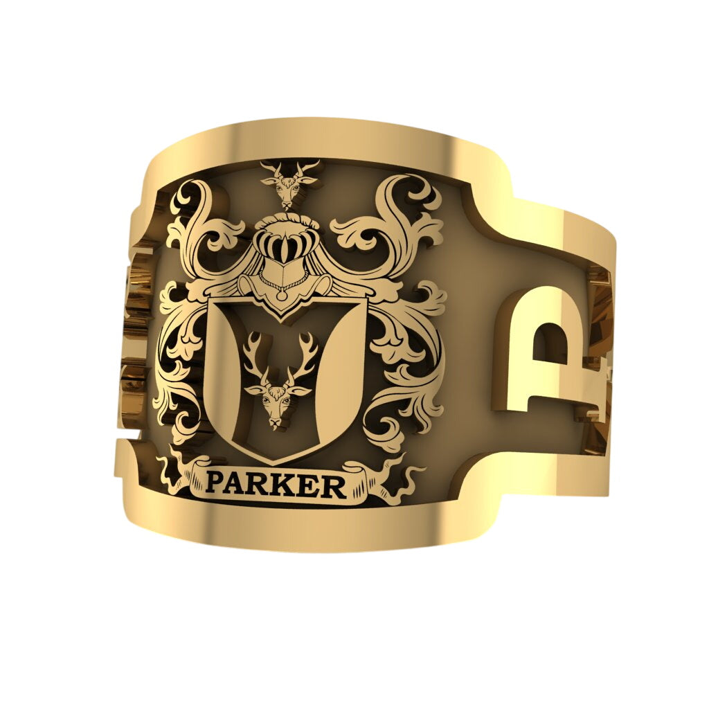 Personalized Family Crest Ring