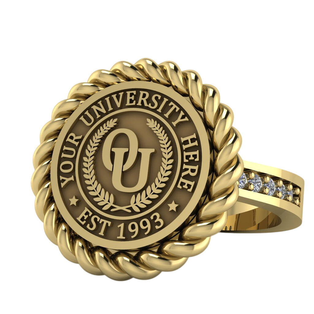 Lubid | Channel Core Band Custom Collage Ring