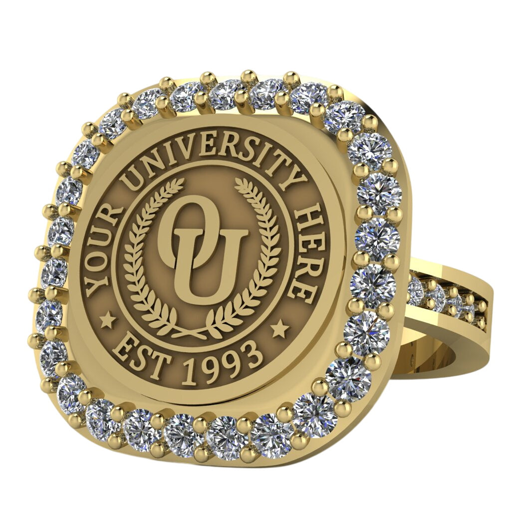 Radius | Channel Core Band Custom Collage Ring