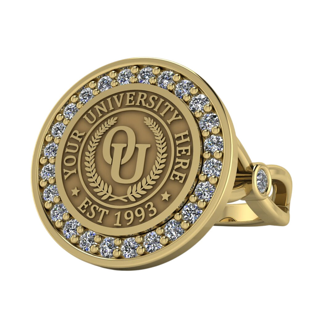 Agonisch | Infinity Bezel Band Custom Collage Ring