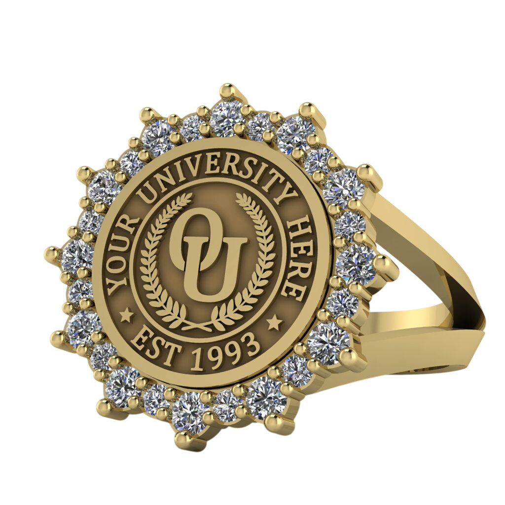 Attraente | V-Frame Band Custom Collage Ring