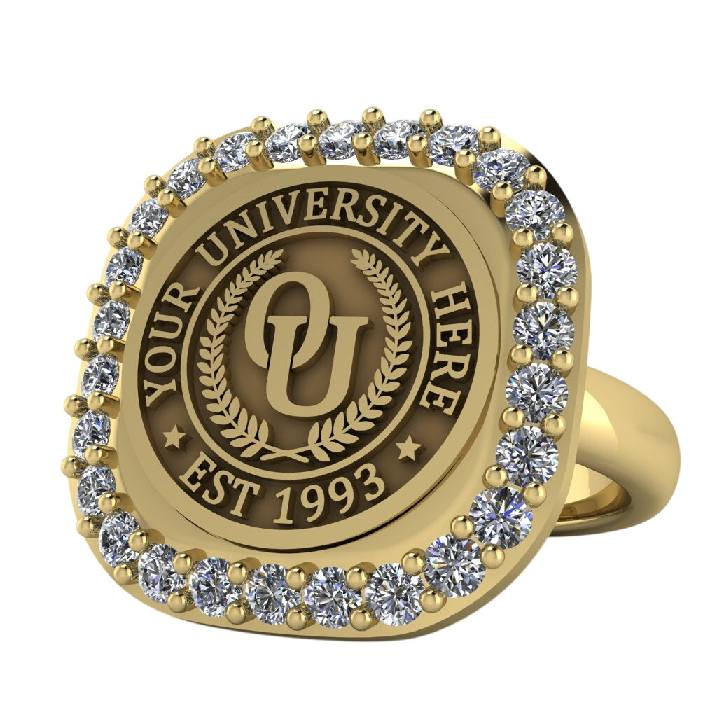 Radius | Classic Dome Band Custom Collage Ring