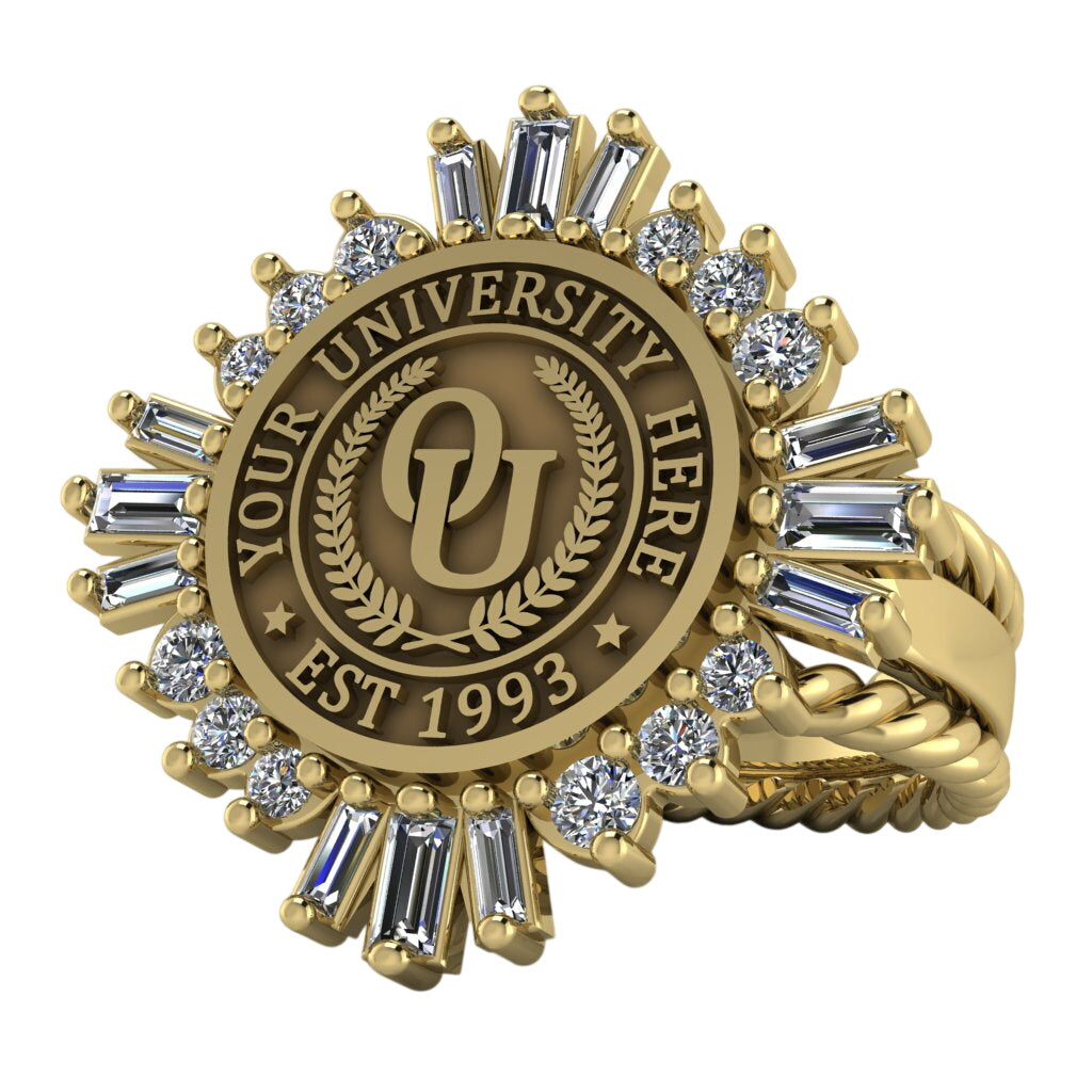 Tramontana | Rope Edge Band Custom Collage Ring