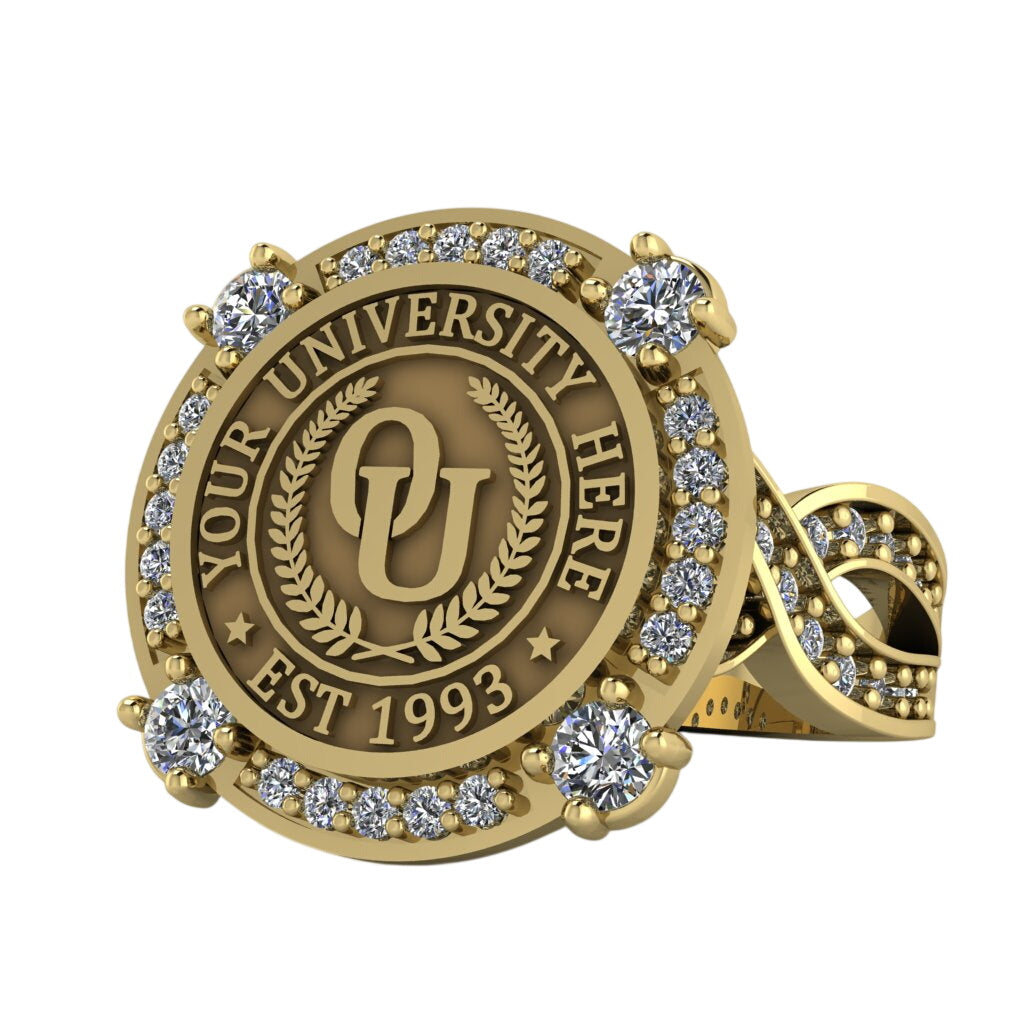 Voir | Infinity Pave Band Custom College Ring