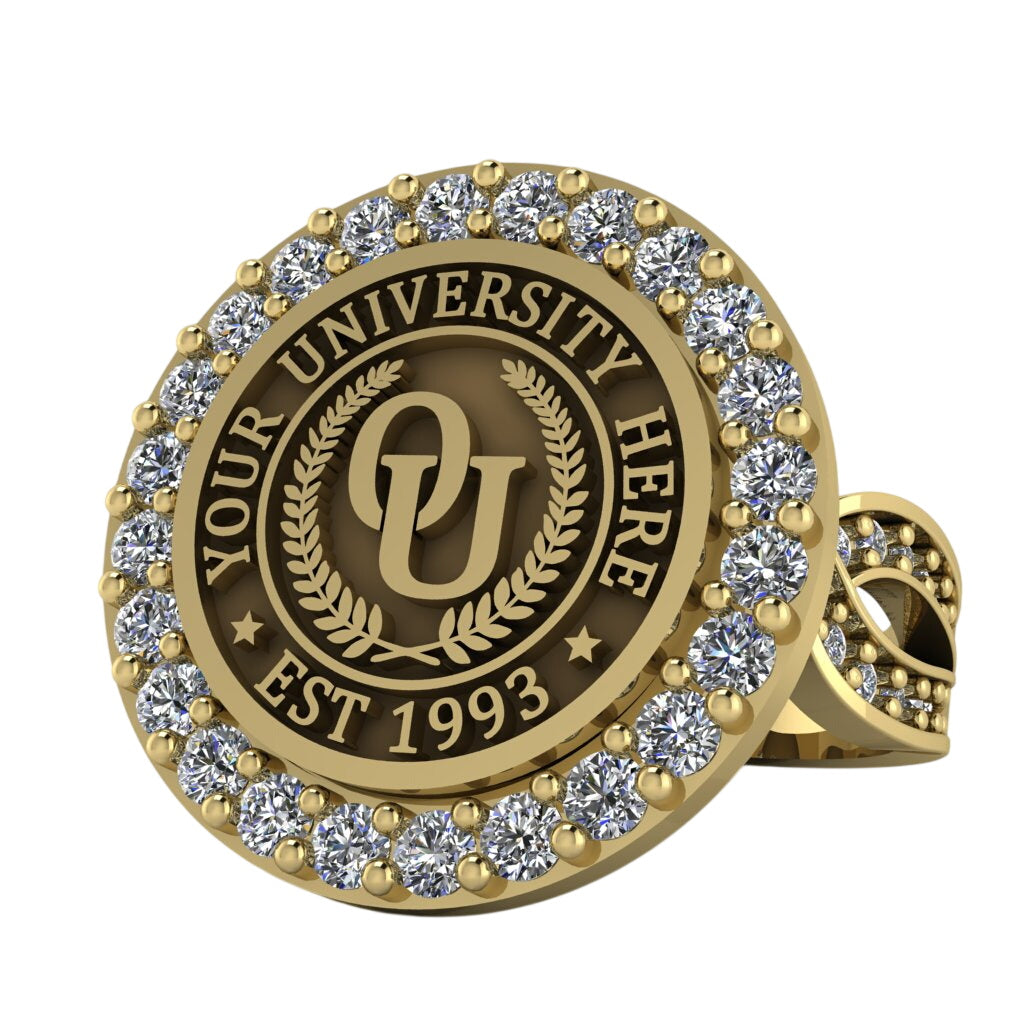 Circum | Infinity Pave Band Custom Collage Ring