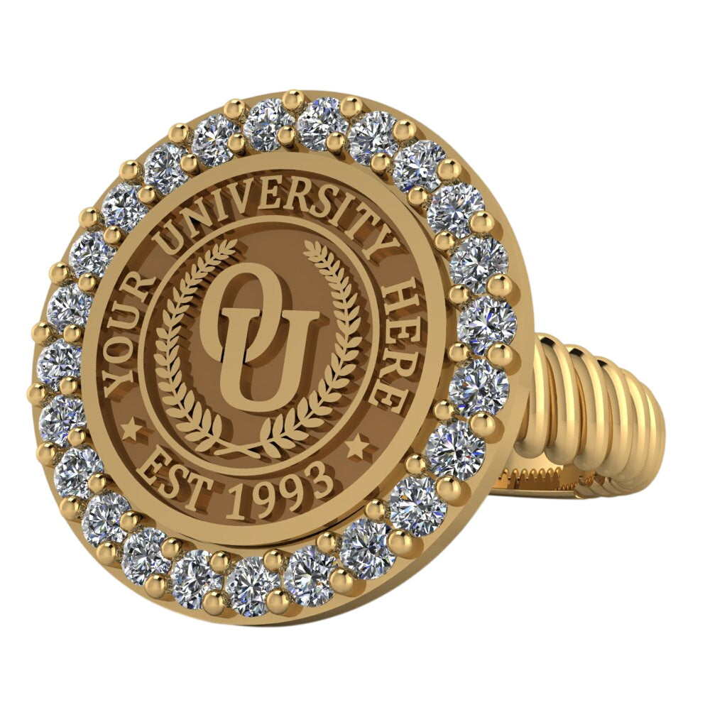 Circum | Rope Core Band Custom Collage Ring