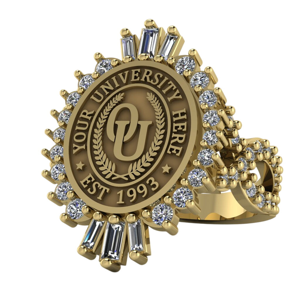 Seren Oval | Infinity Pave Band Custom Collage Ring