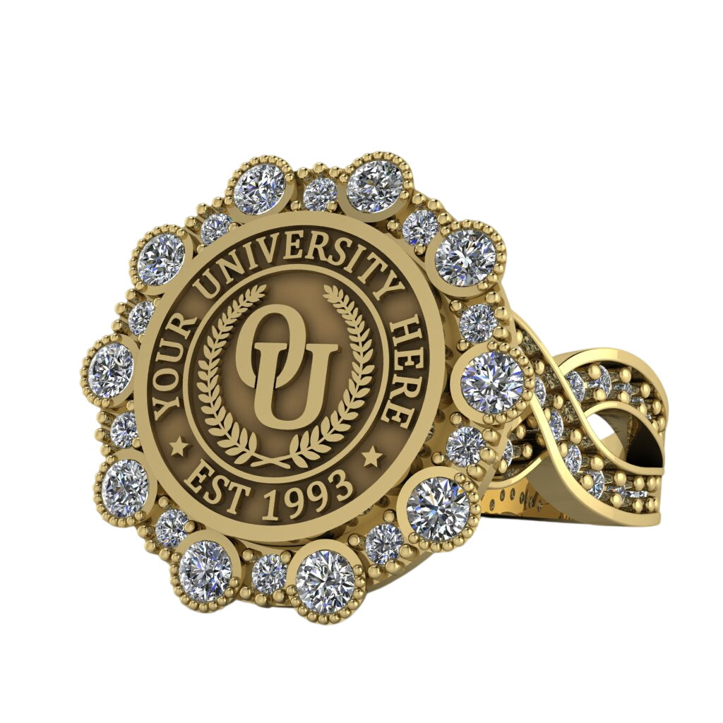 Belgi | Infinity Pave Band Custom Collage Ring