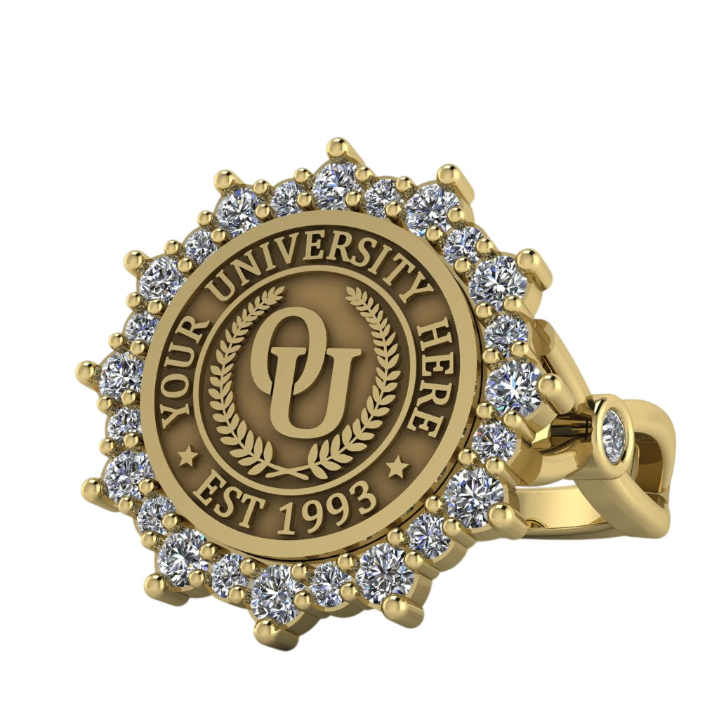 Attraente | Infinity Bezel Band Custom Collage Ring