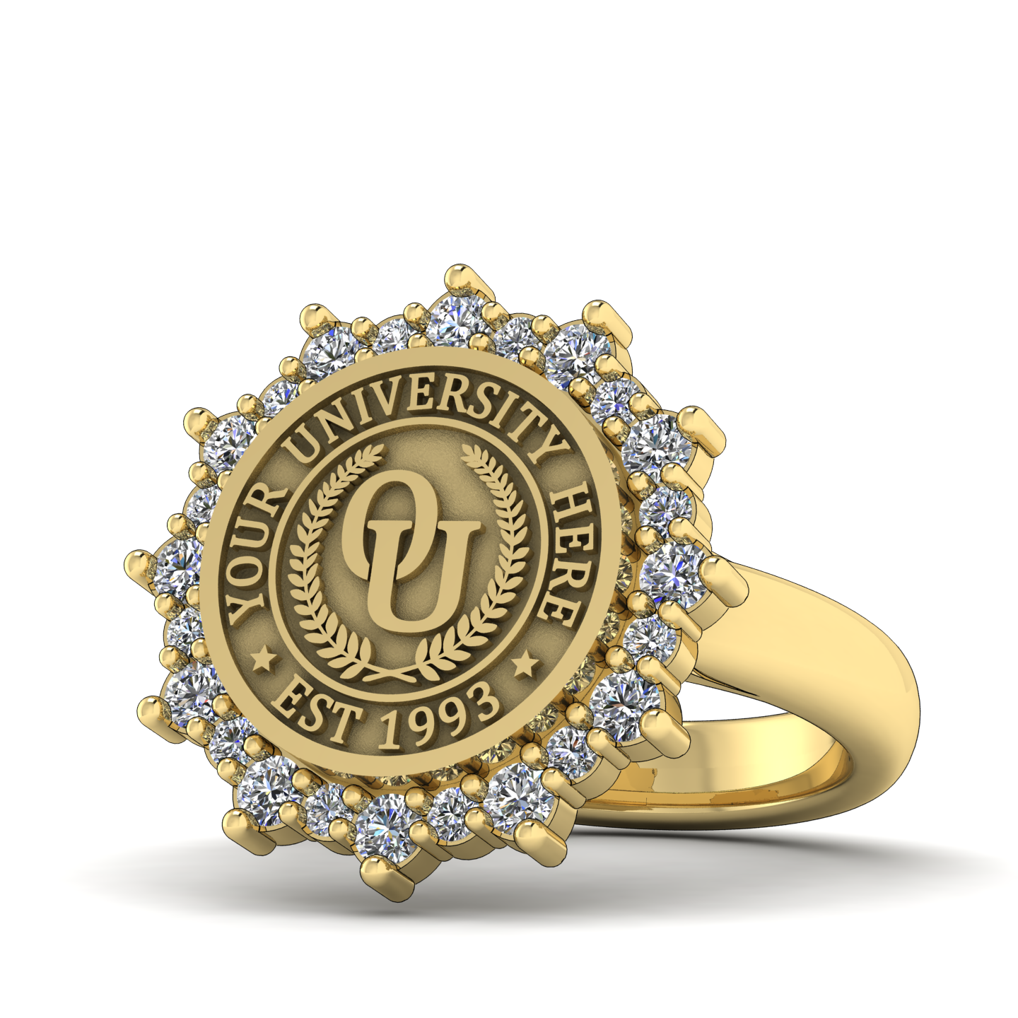 Attraente | Classic Dome Band Custom College Ring