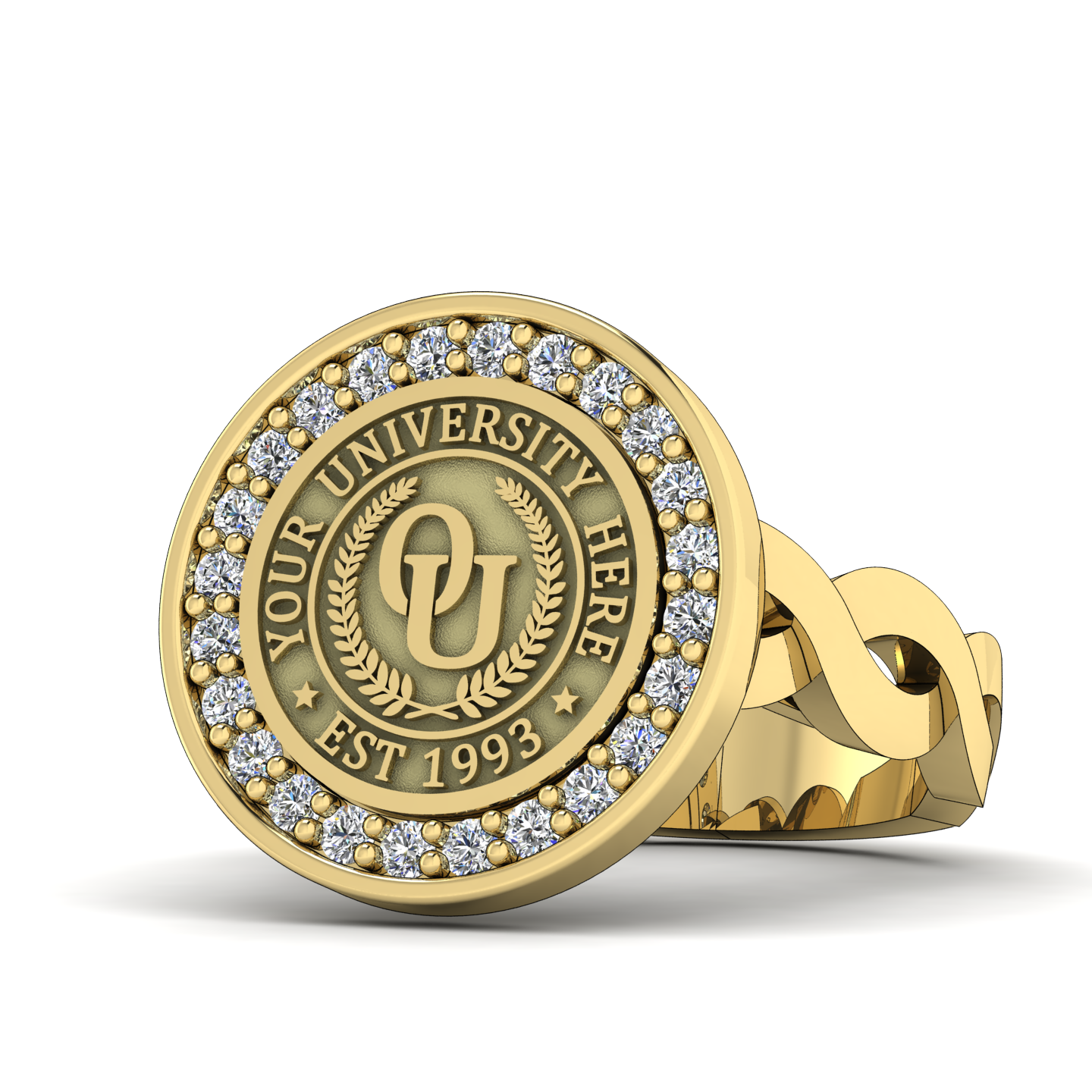 Agonisch | Infinity Loop Band Custom College Ring