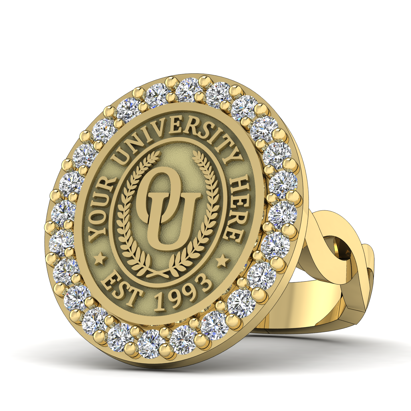 Circum Oval | Infinity Loop Band Custom College Ring