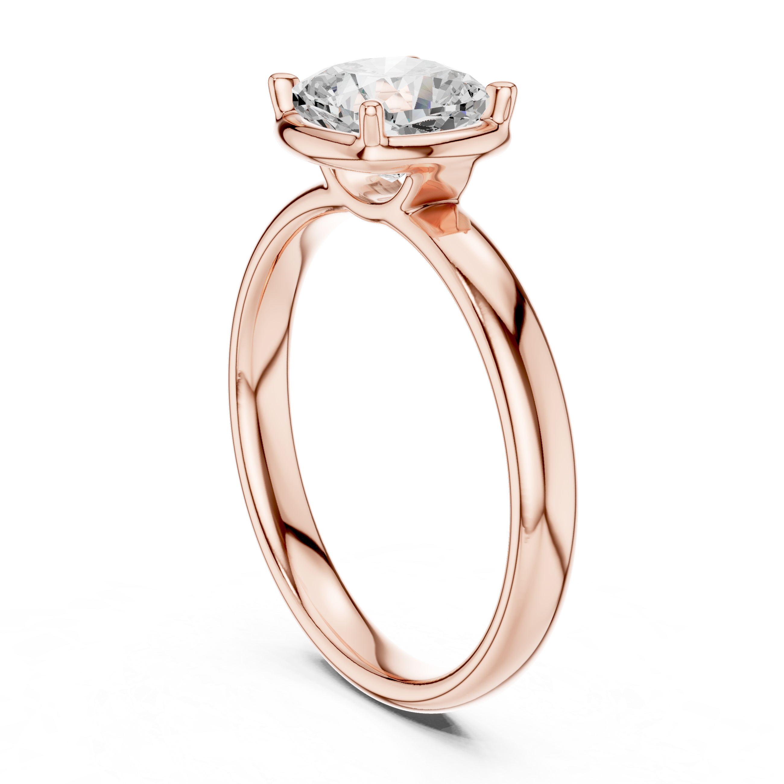Cushion Cut Solitaire Ring – Soft Edge Classic Design