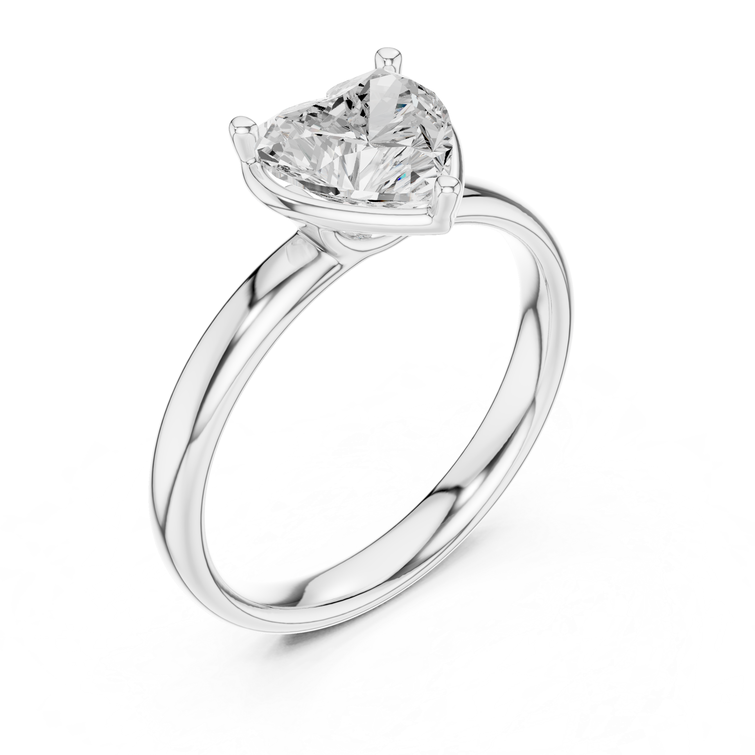 Heart Cut Solitaire Ring – Romantic and Elegant Design