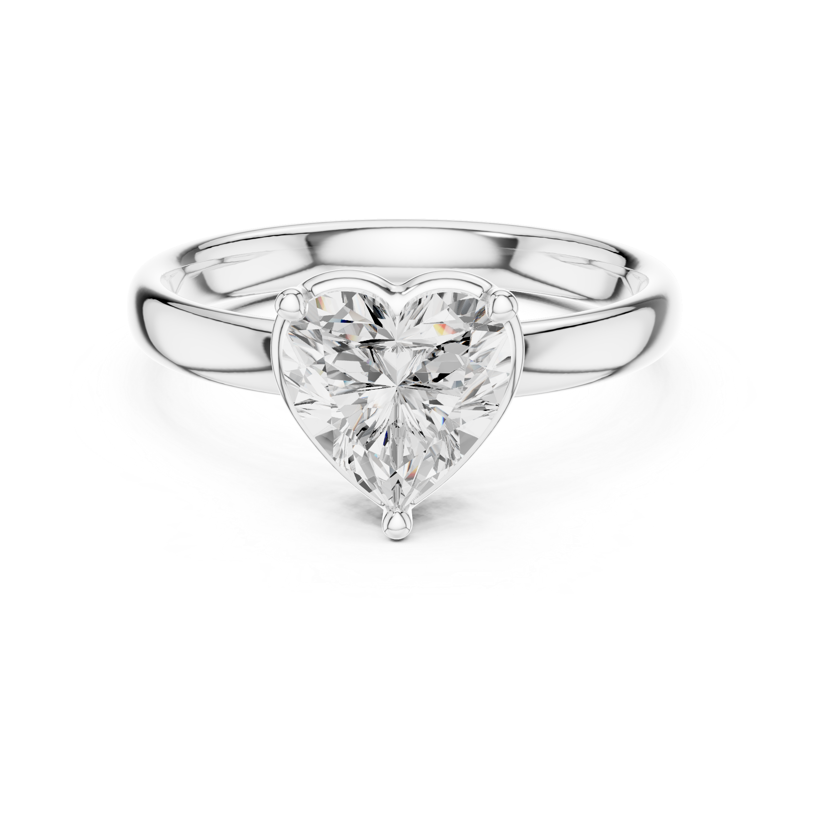 Heart Cut Solitaire Ring – Romantic and Elegant Design