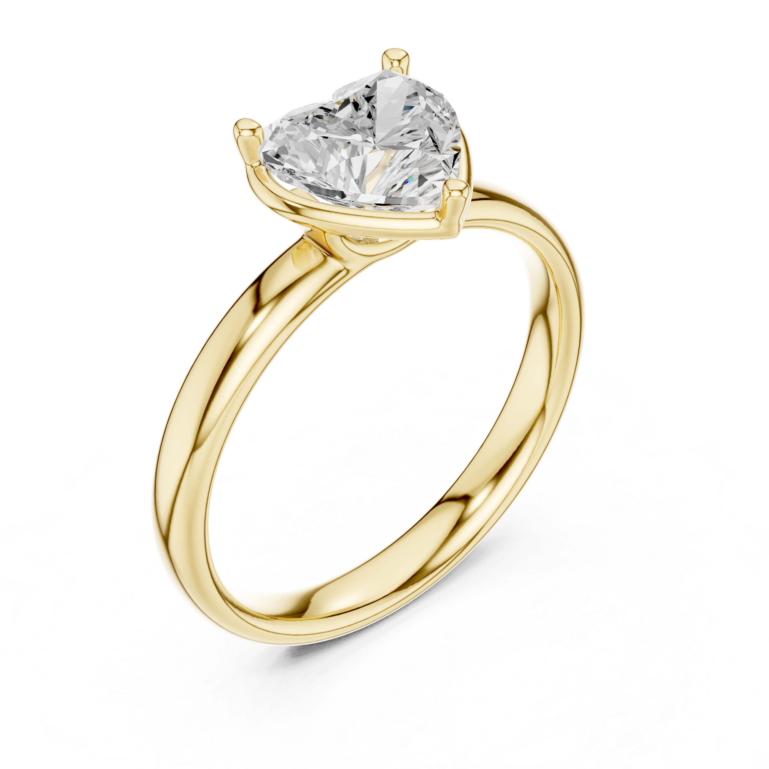 Heart Cut Solitaire Ring – Romantic and Elegant Design
