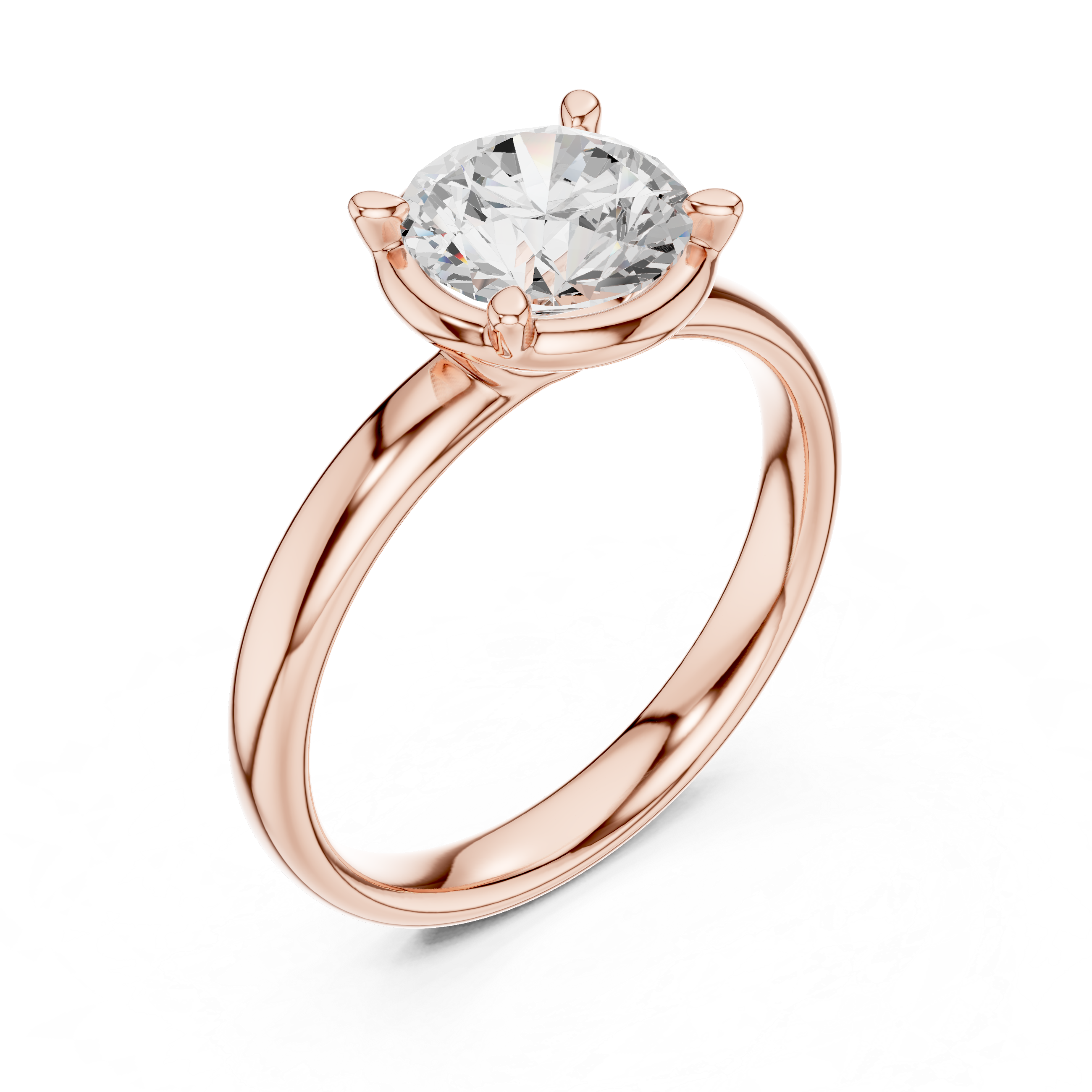 Round Cut Solitaire Ring – Classic Timeless Elegance