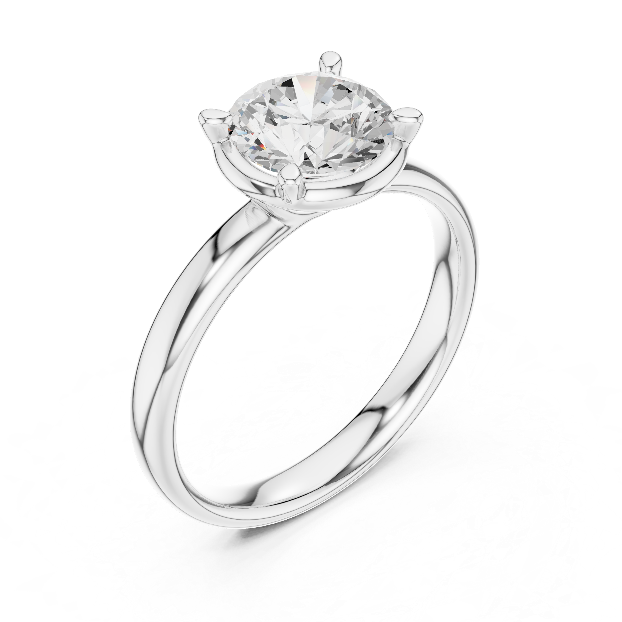 Round Cut Solitaire Ring – Classic Timeless Elegance
