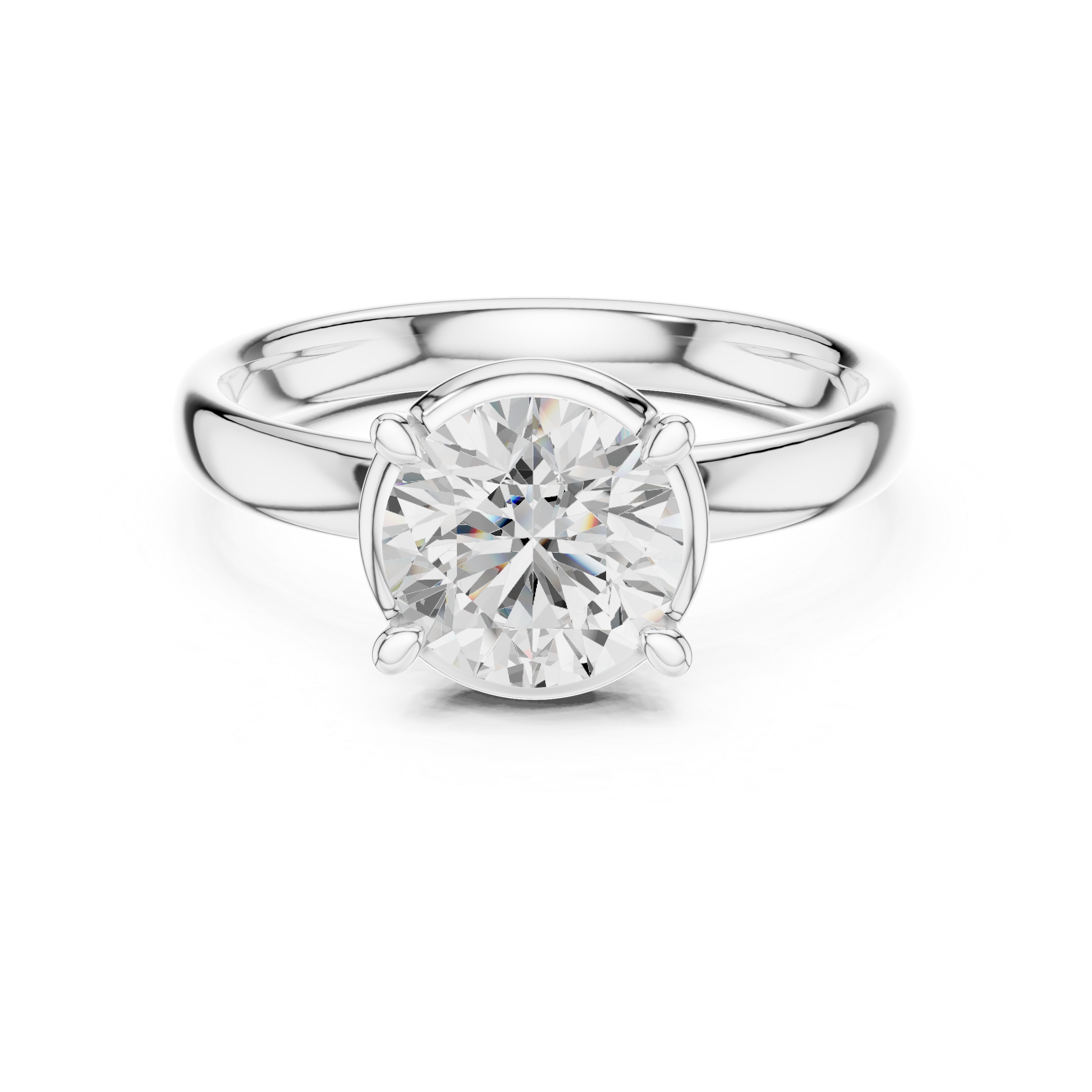 Round Cut Solitaire Ring – Classic Timeless Elegance