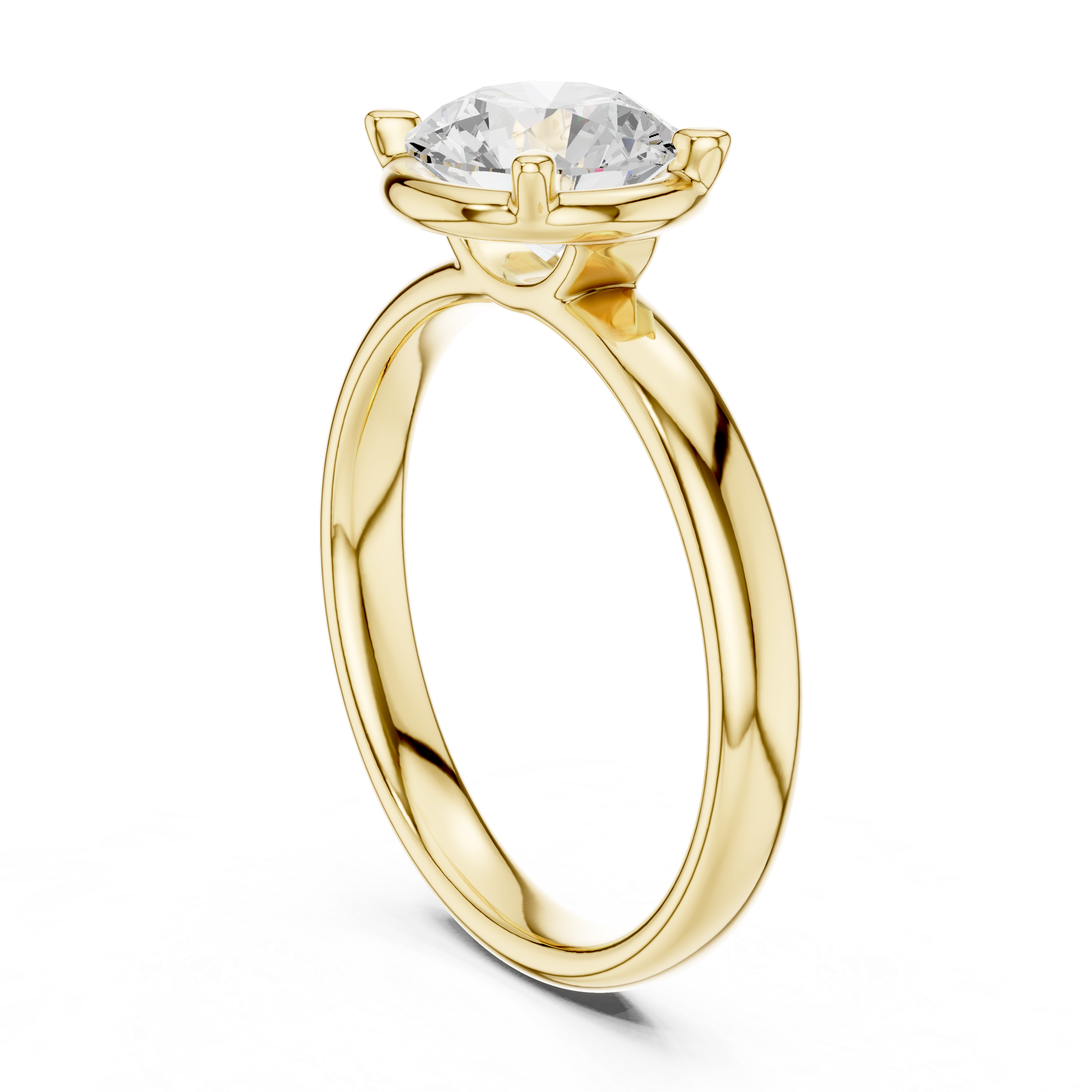 Round Cut Solitaire Ring – Classic Timeless Elegance