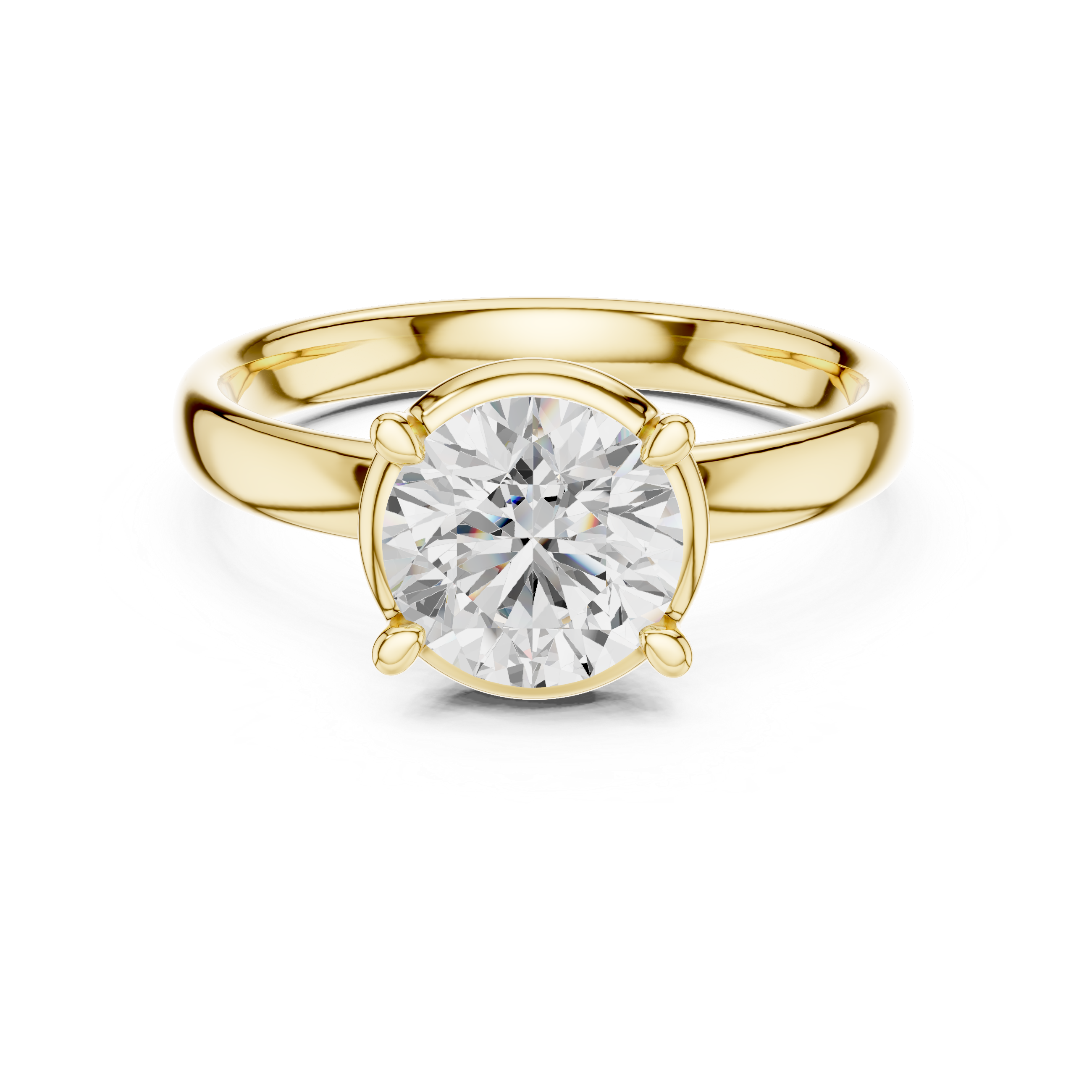 Round Cut Solitaire Ring – Classic Timeless Elegance