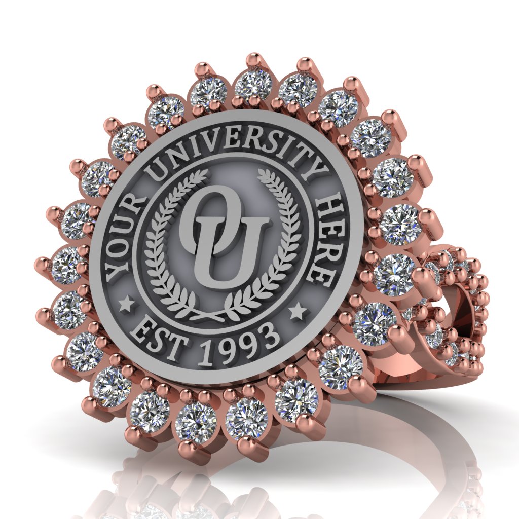 Serku | Infinity Pave Band Custom Collage Ring