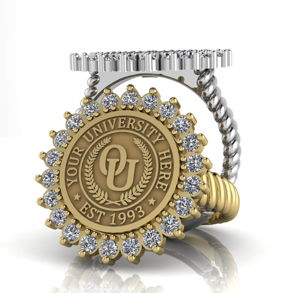 Serku | Rope Core Band Custom Collage Ring