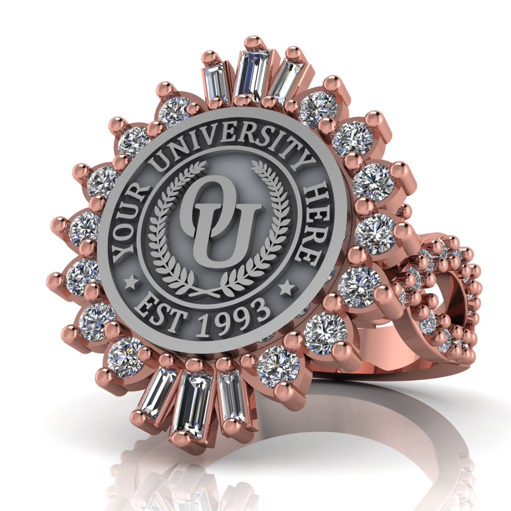 Seren | Infinity Pave Band Custom Collage Ring