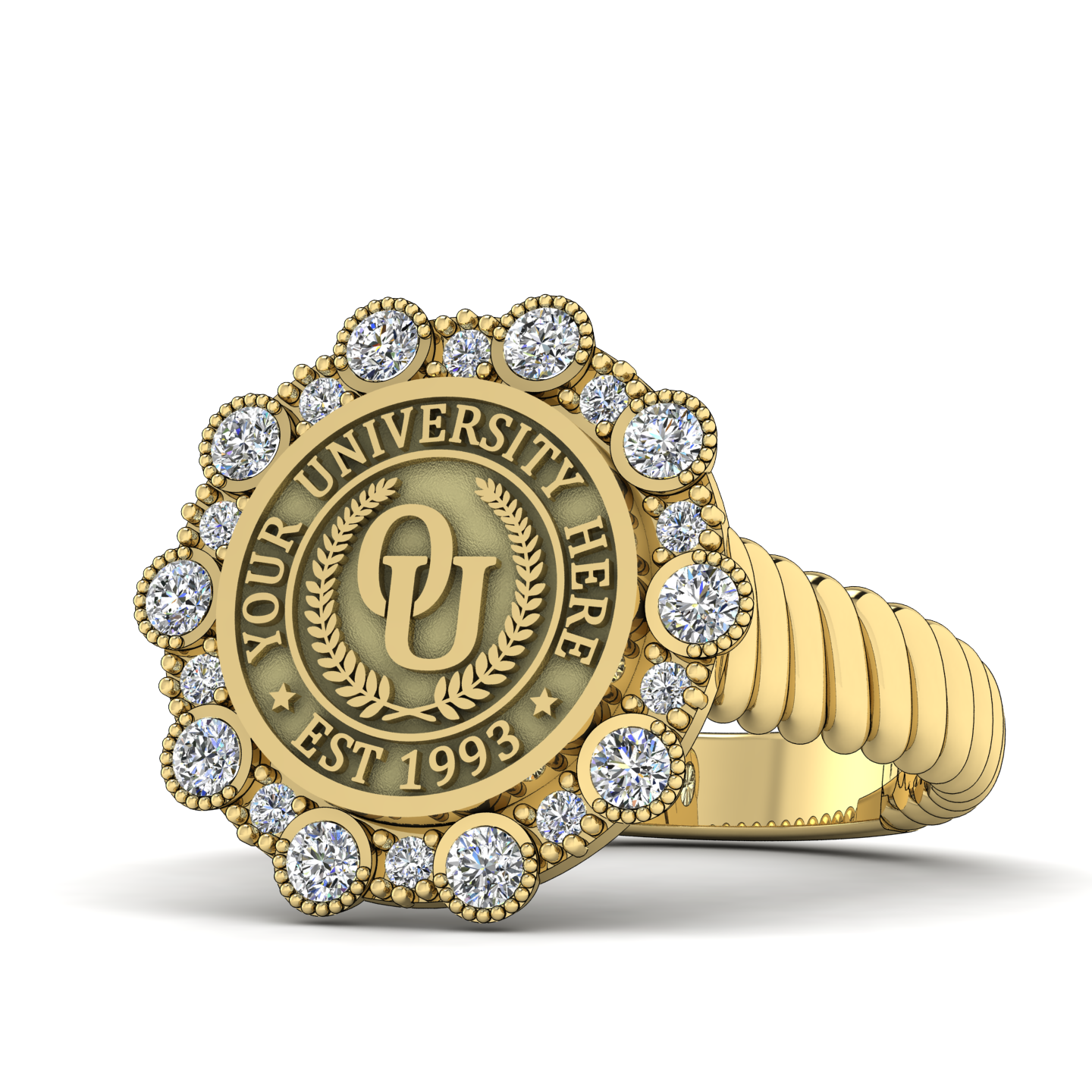 Belgi | Rope Core Band Custom College Ring