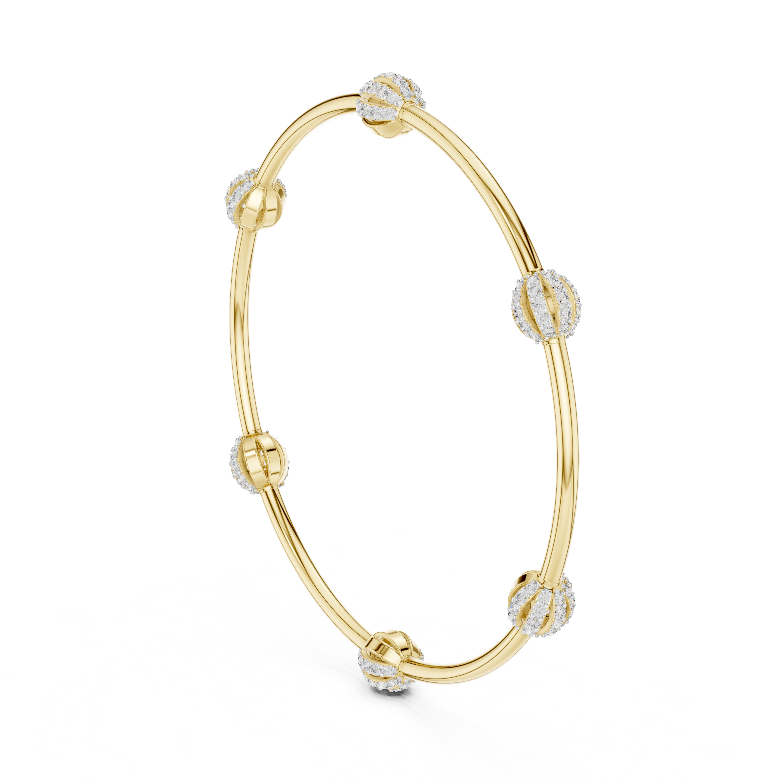 Luxury Diamond Sphere Bangle