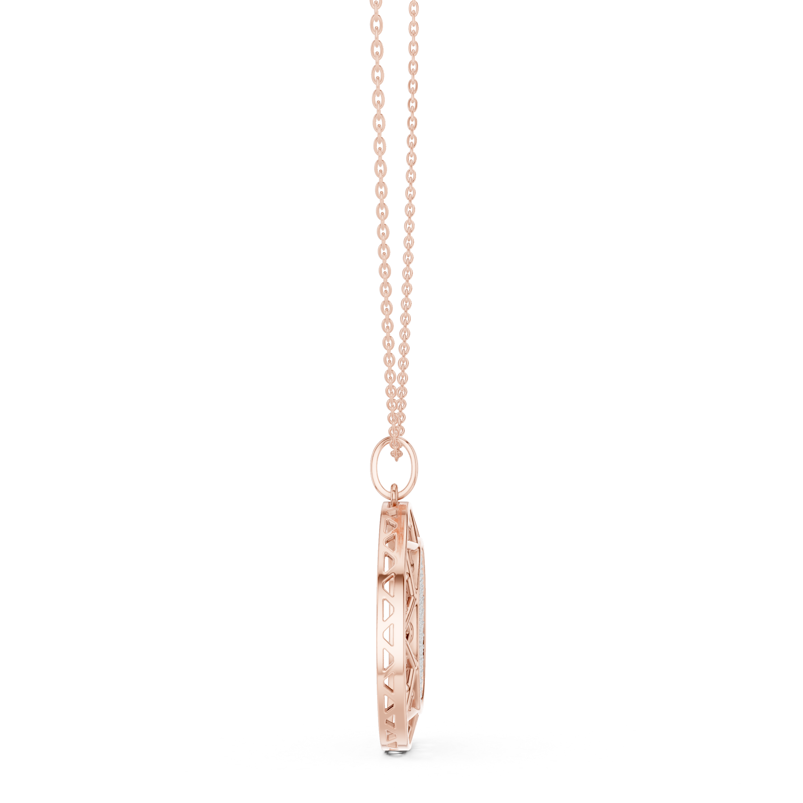 Luxury Diamond Disc Necklace