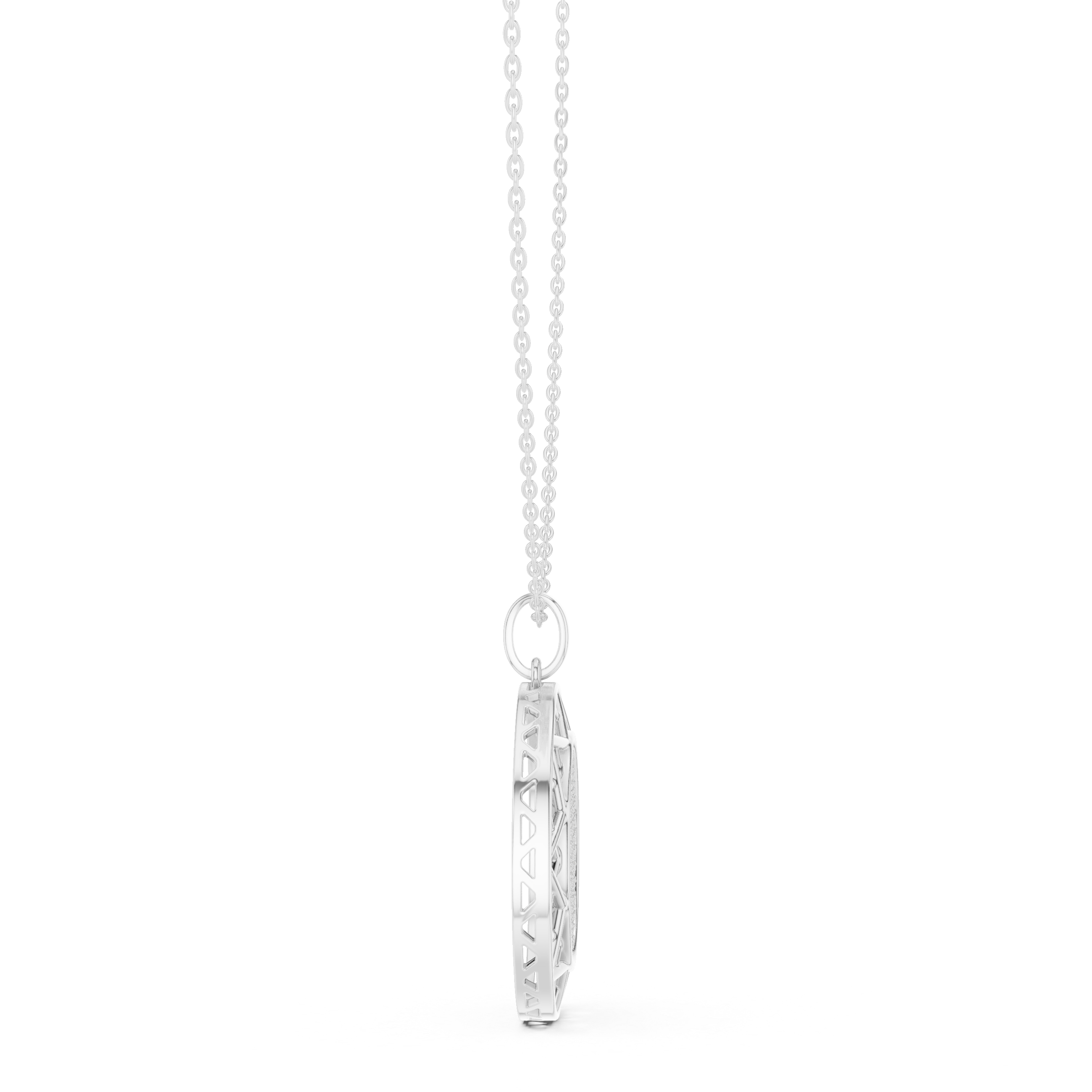 Luxury Diamond Disc Necklace