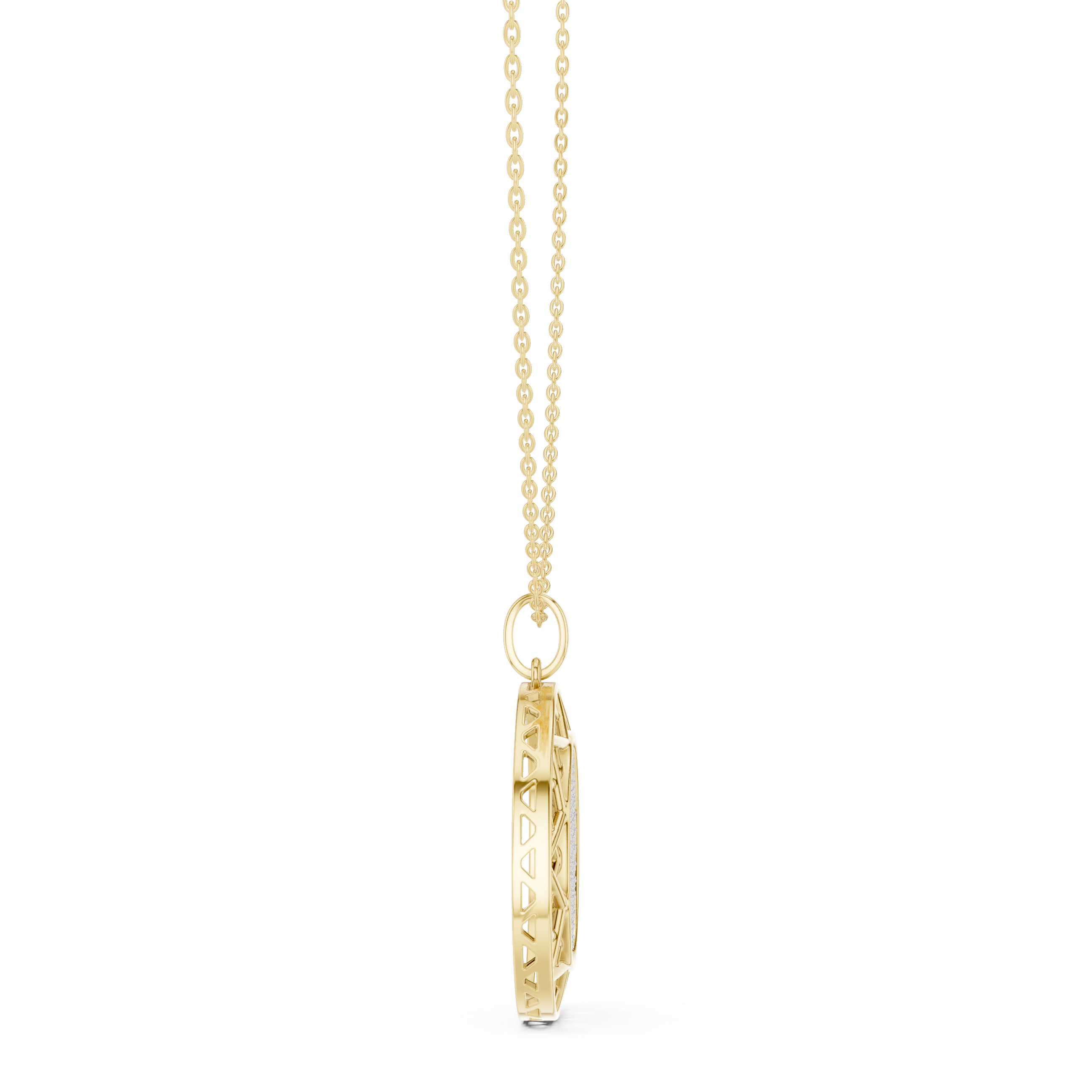 Luxury Diamond Disc Necklace