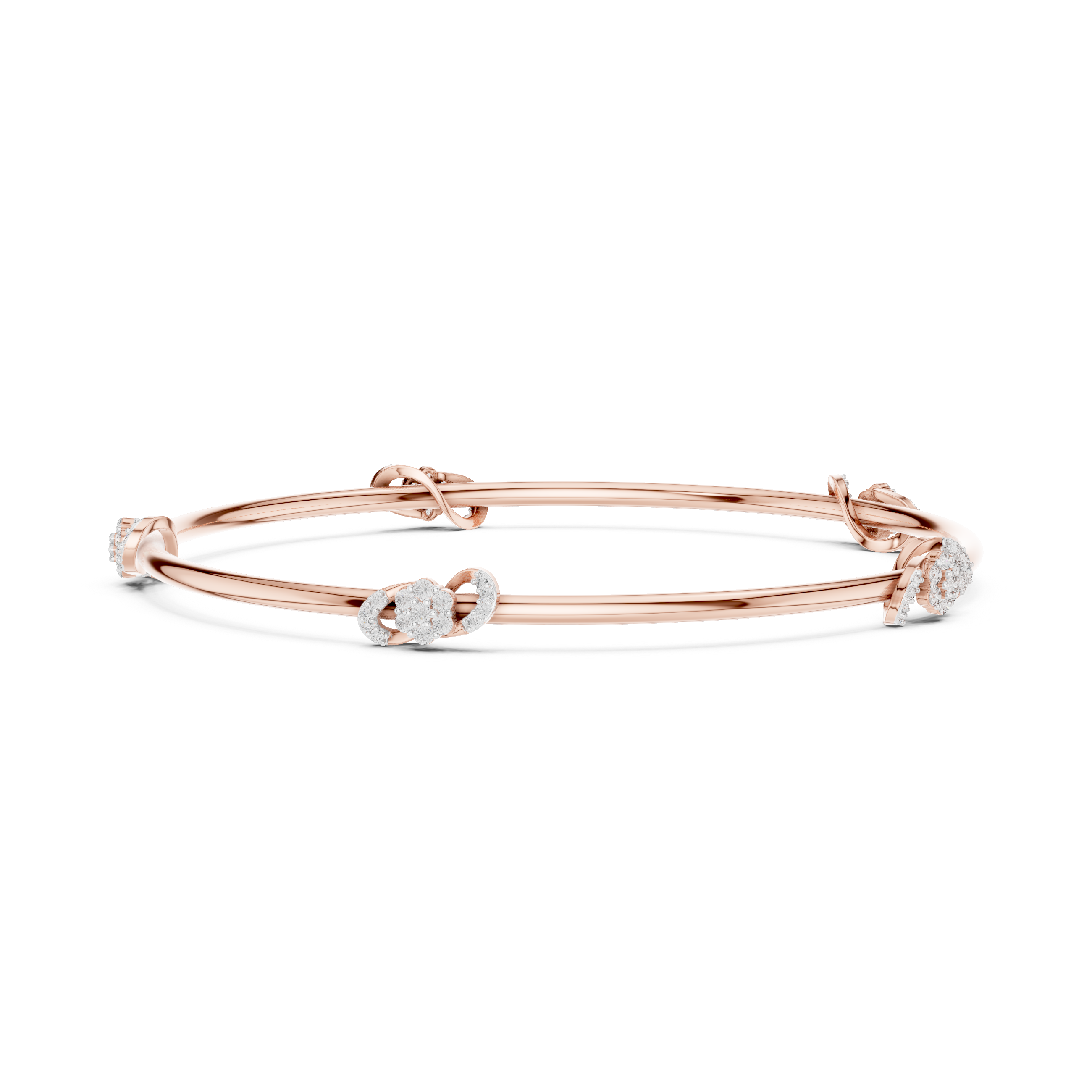 Luxury Diamond Knot Bangle