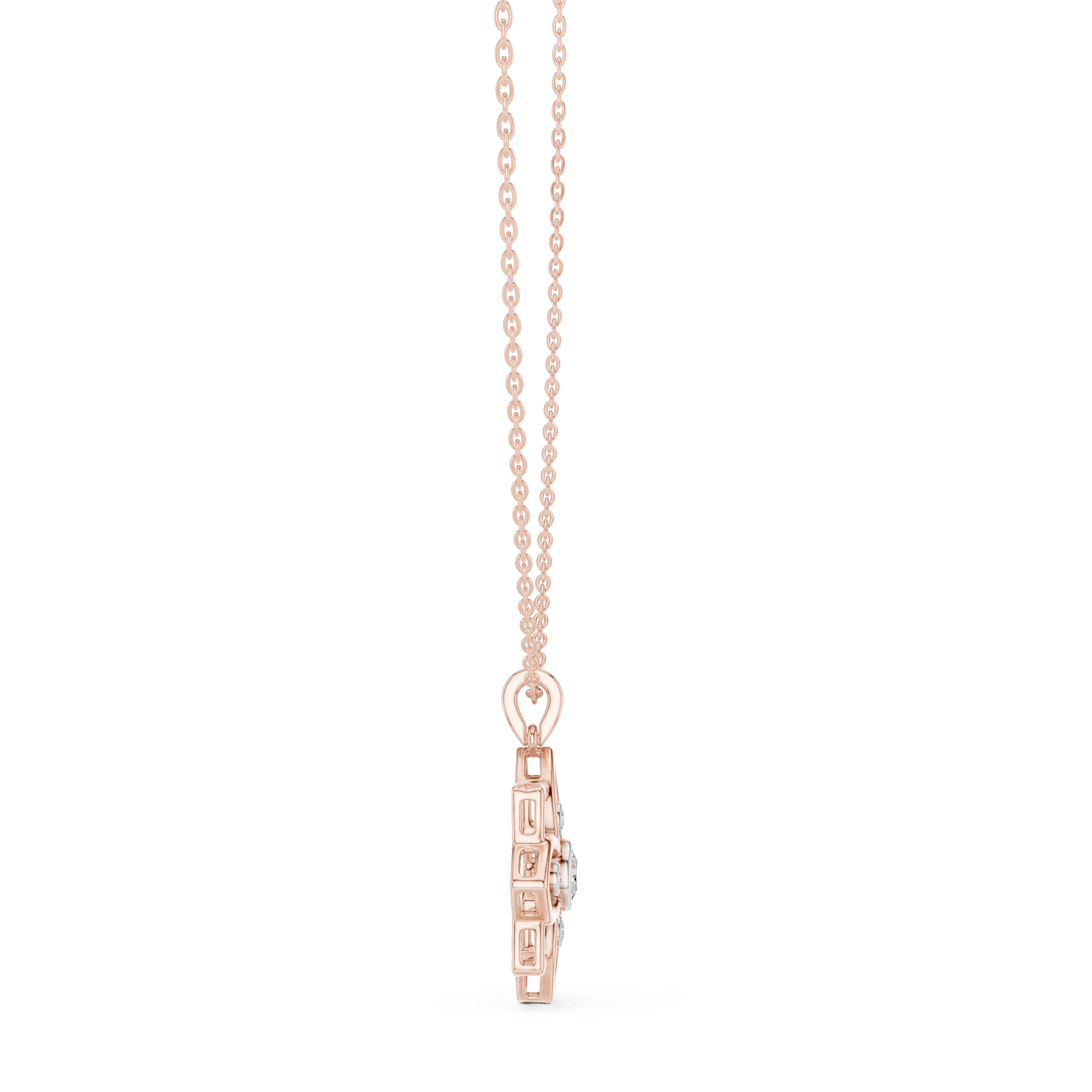 Luxury Floral Diamond Necklace