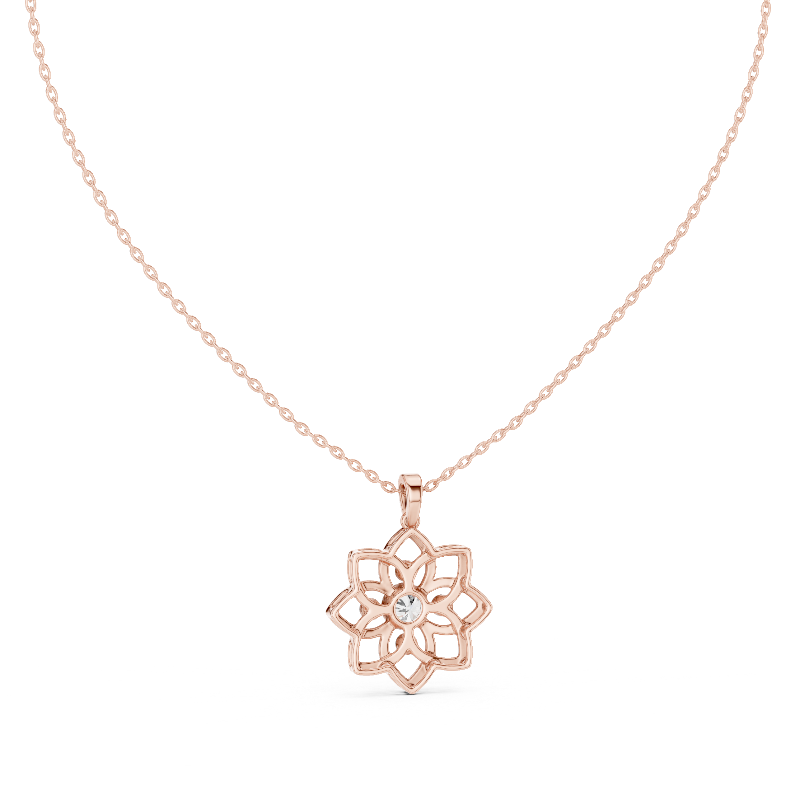 Luxury Floral Diamond Necklace
