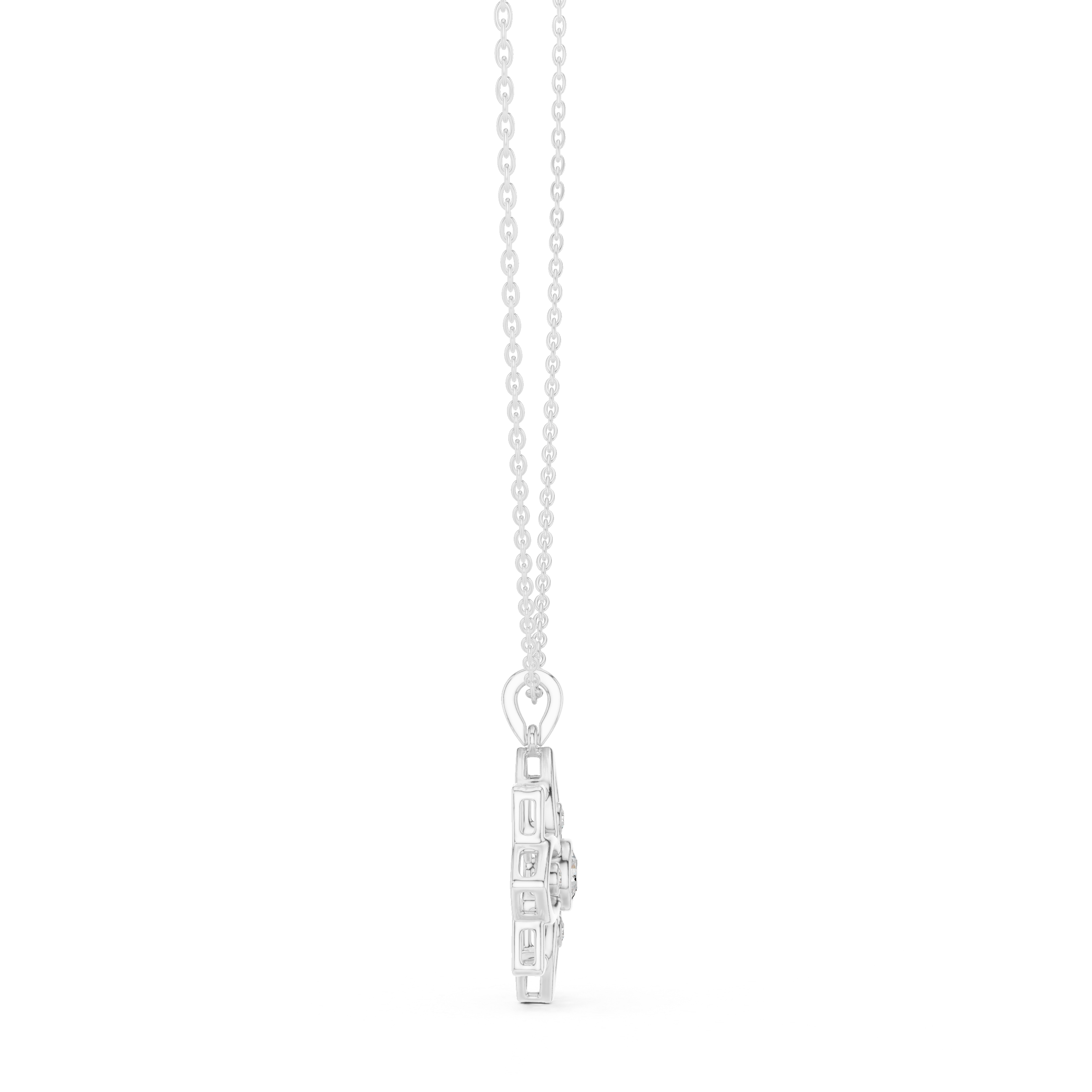 Luxury Floral Diamond Necklace