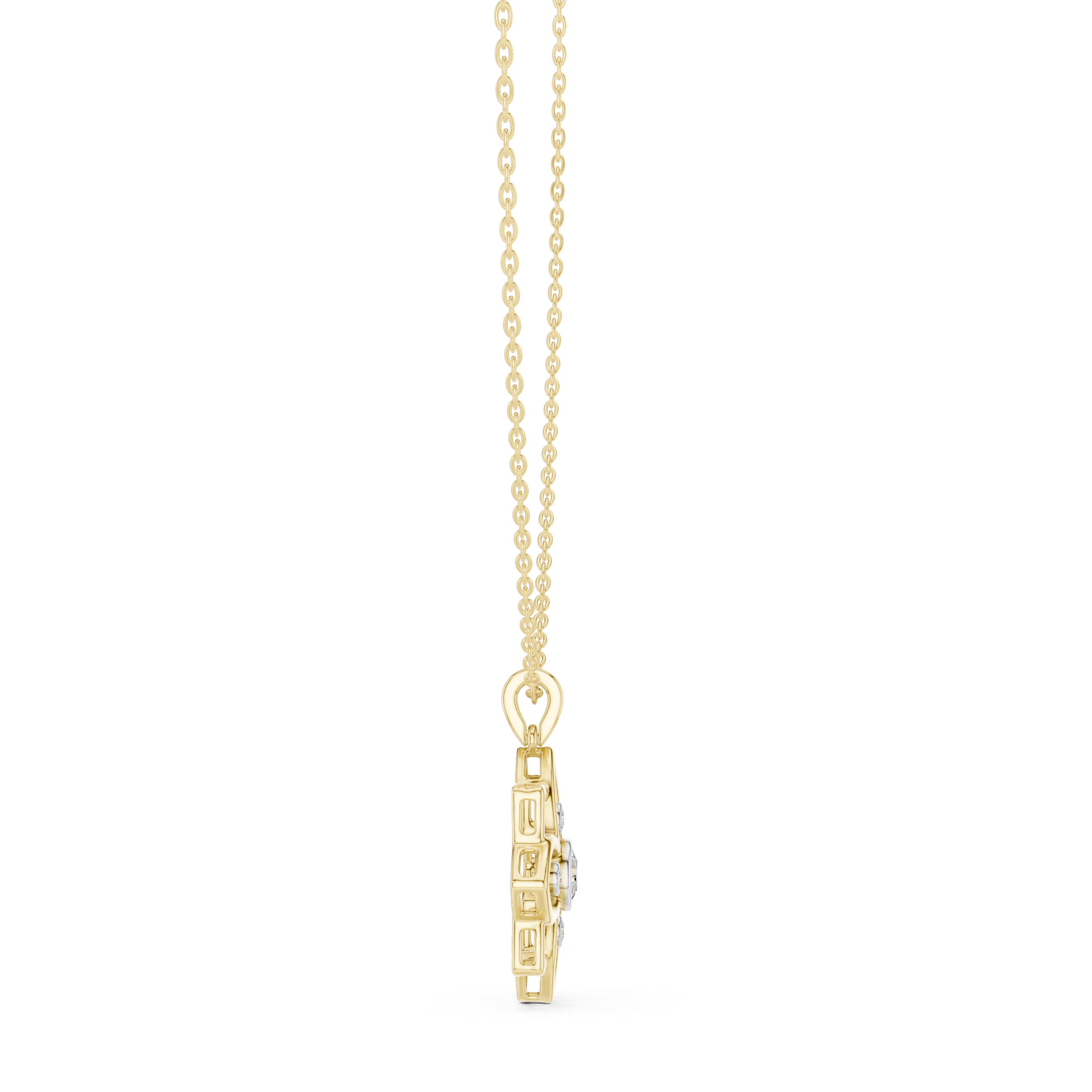 Luxury Floral Diamond Necklace
