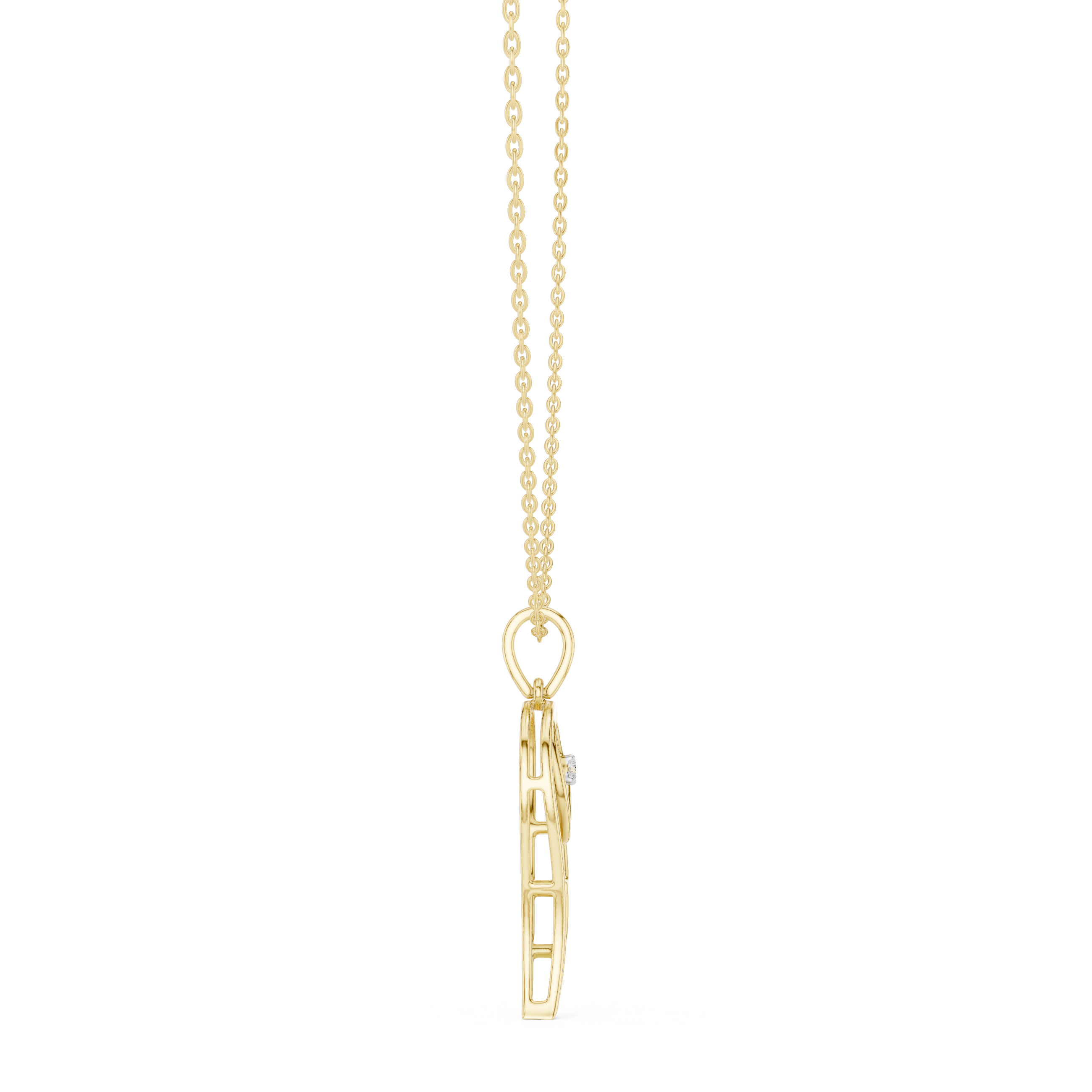 Luxury Angel Wing Diamond Necklace