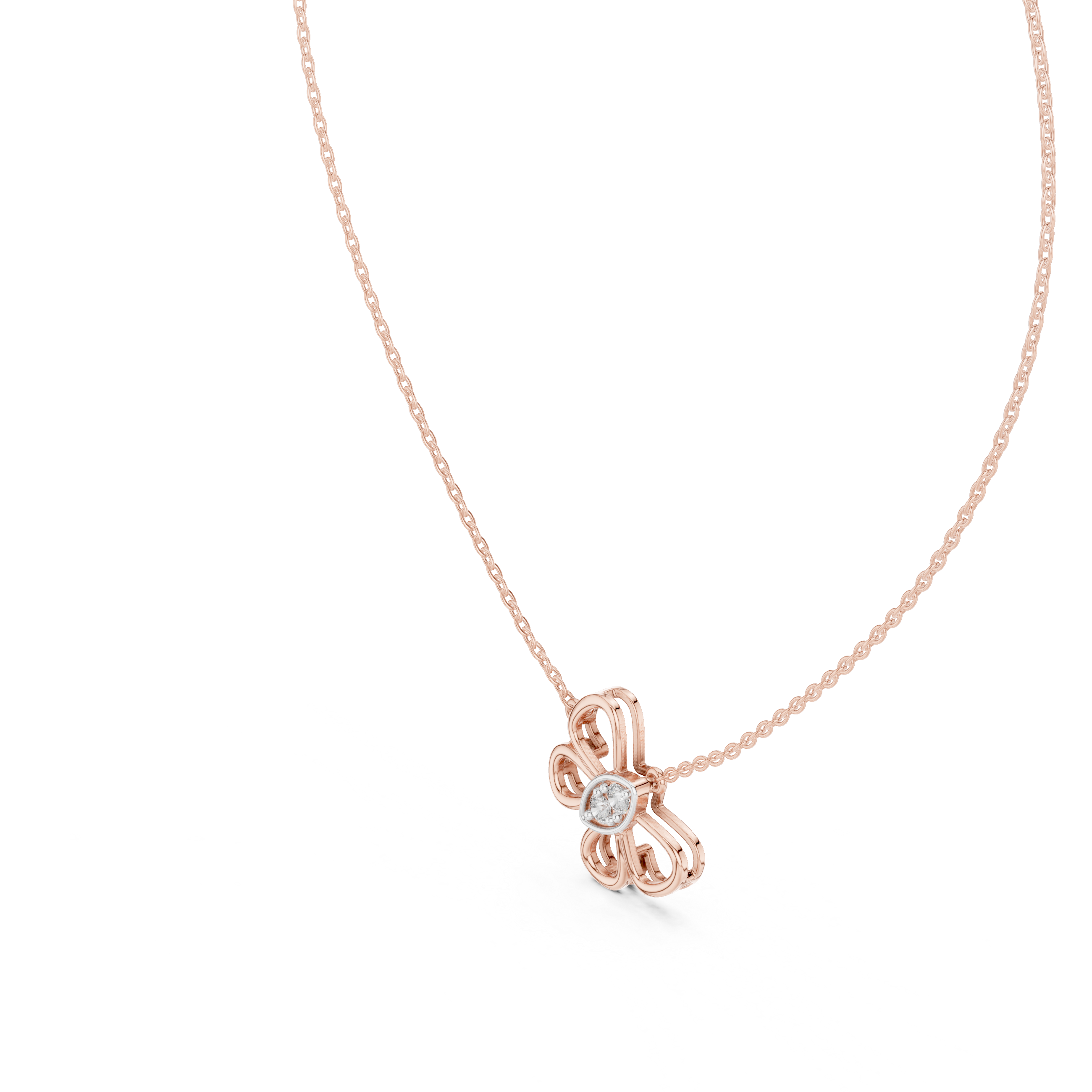 Luxury Butterfly Diamond Necklace