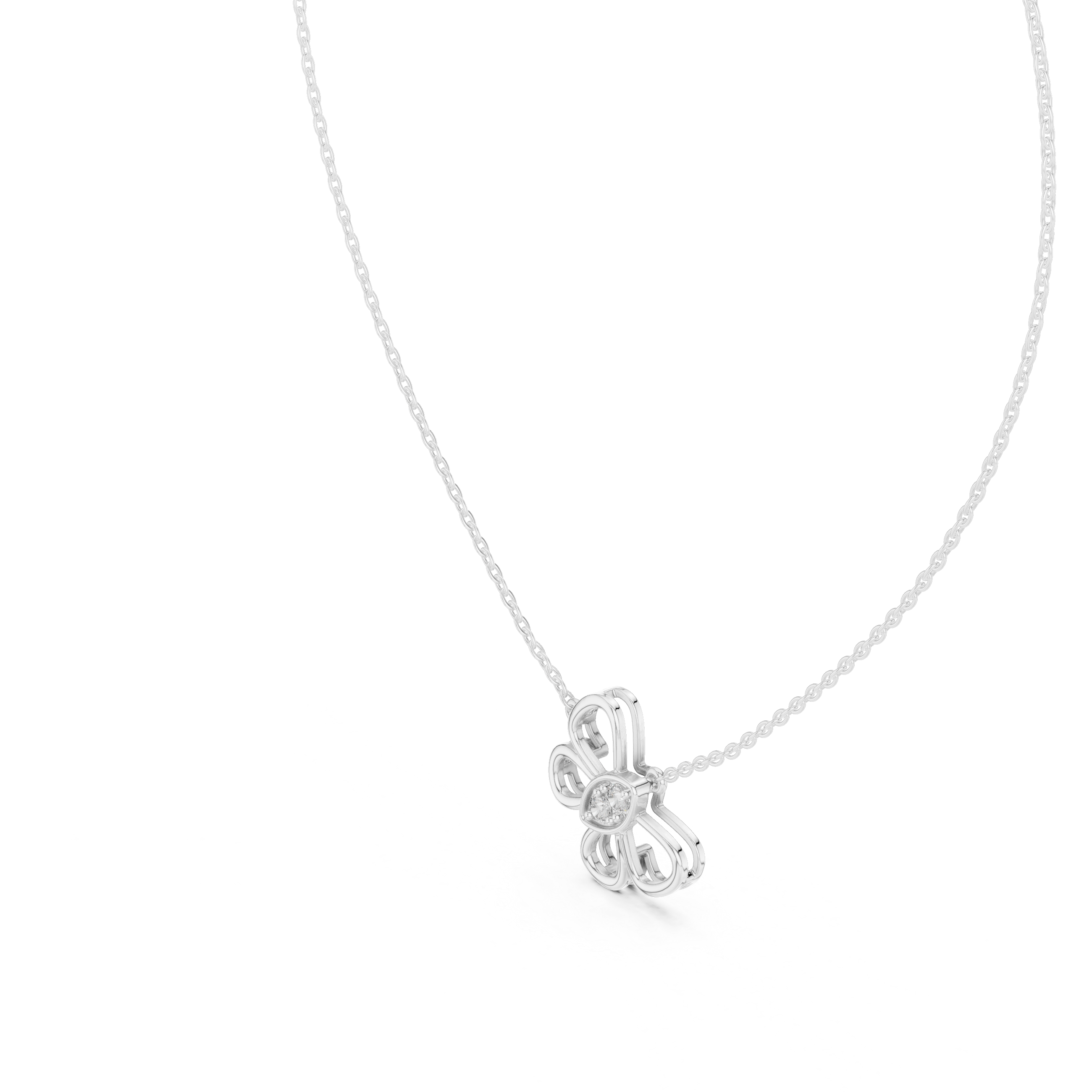 Luxury Butterfly Diamond Necklace