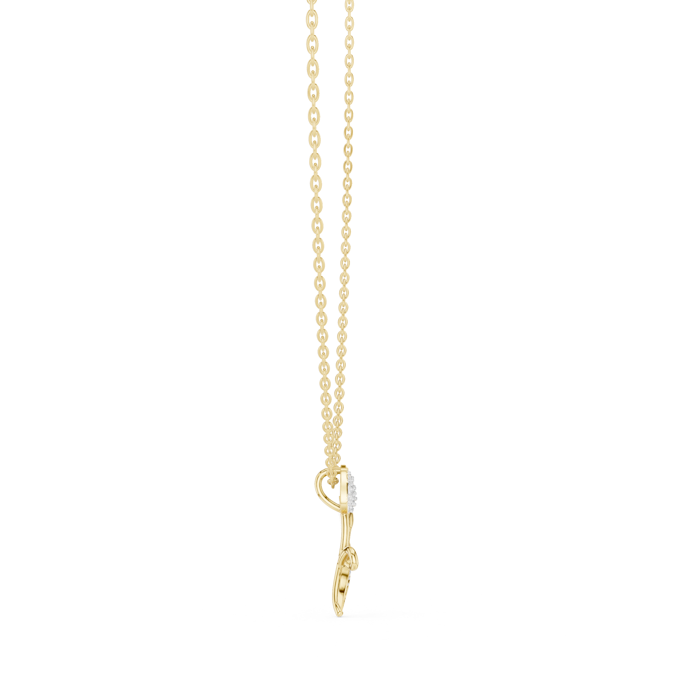 Tulip Flower Pendant Necklace