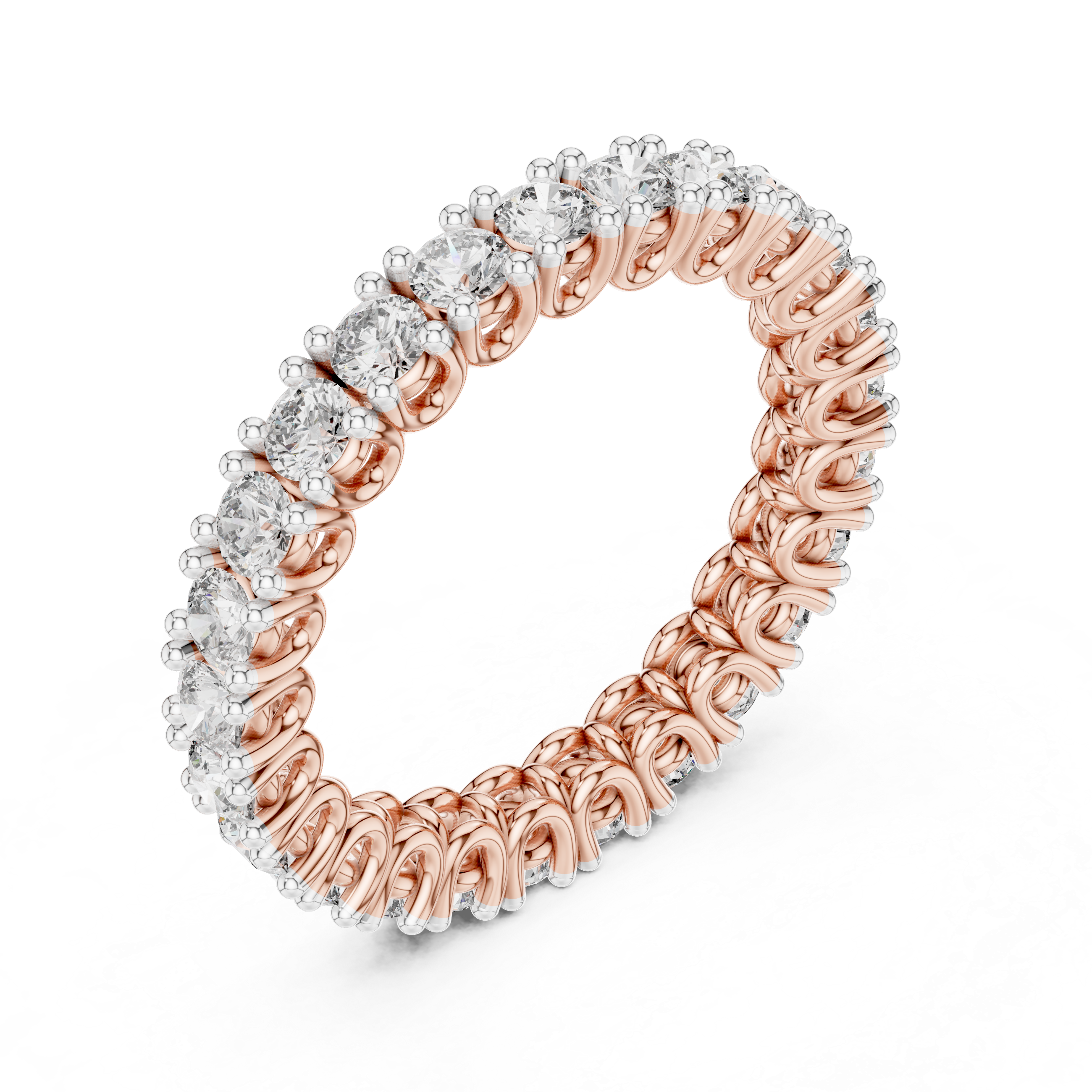 Full Eternity Round Diamond Band Ring